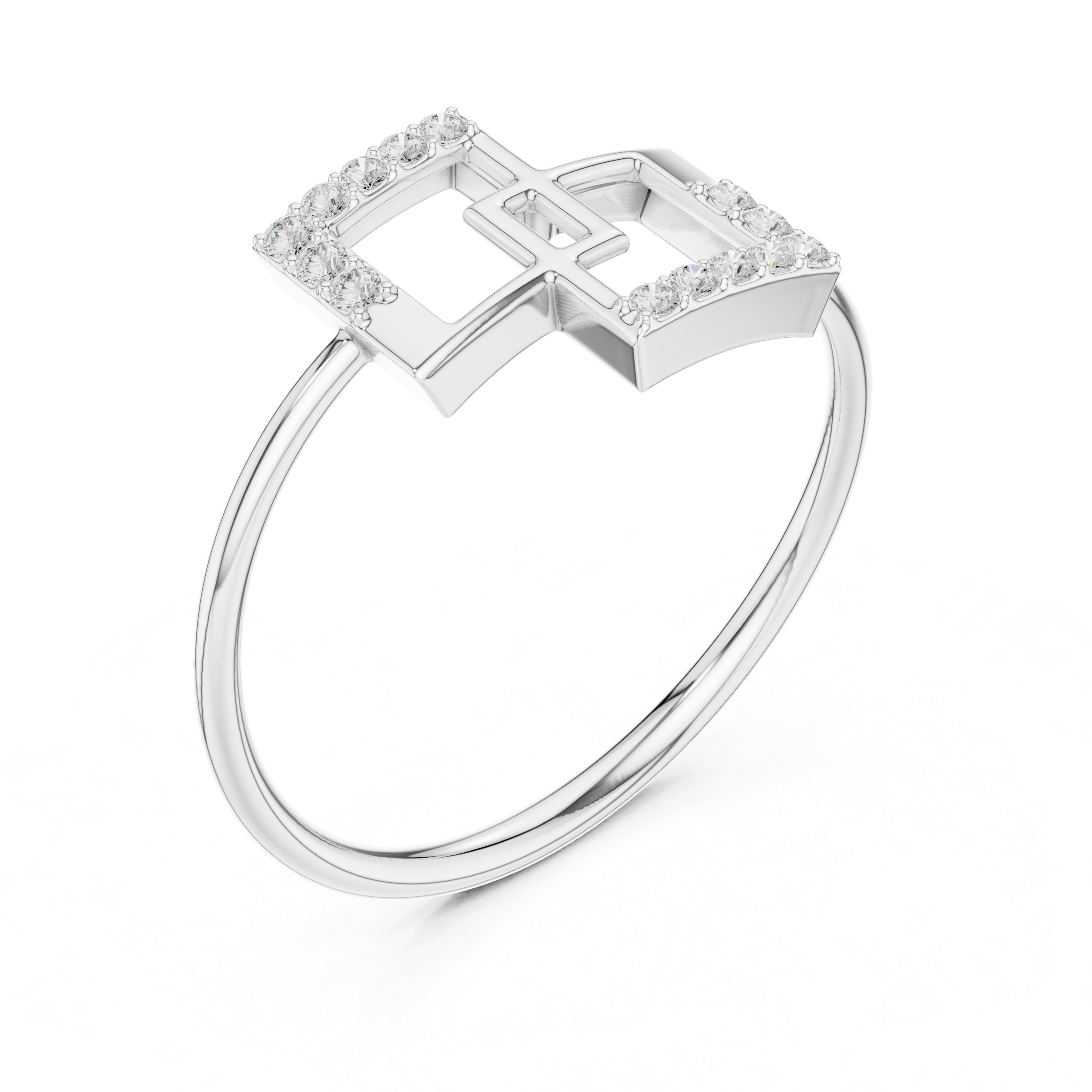 Stylish men's signet ring crafted in gold with sparkling diamond centerpiece.