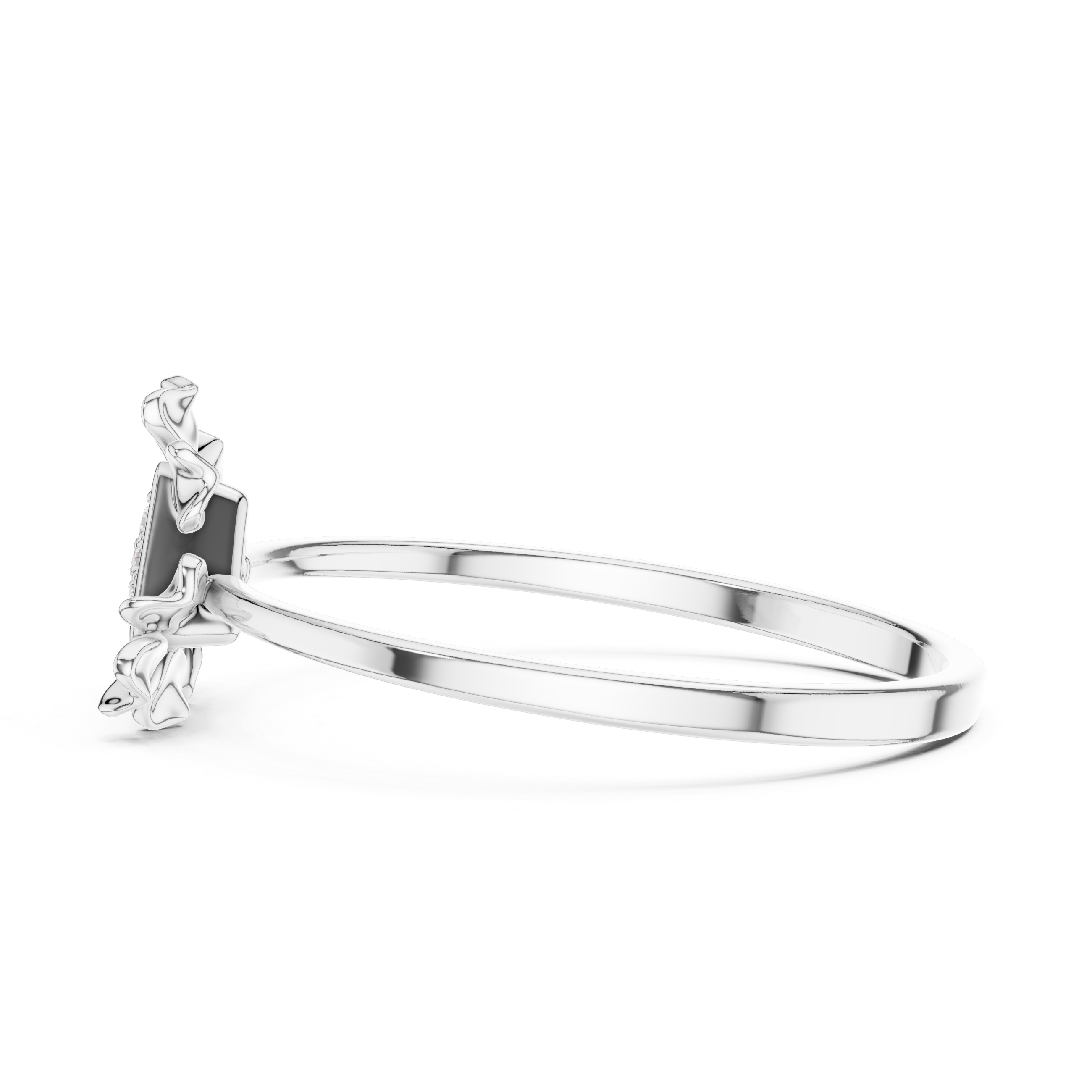 Kids necklace featuring playful pendant designed with CZ diamond embellishments.