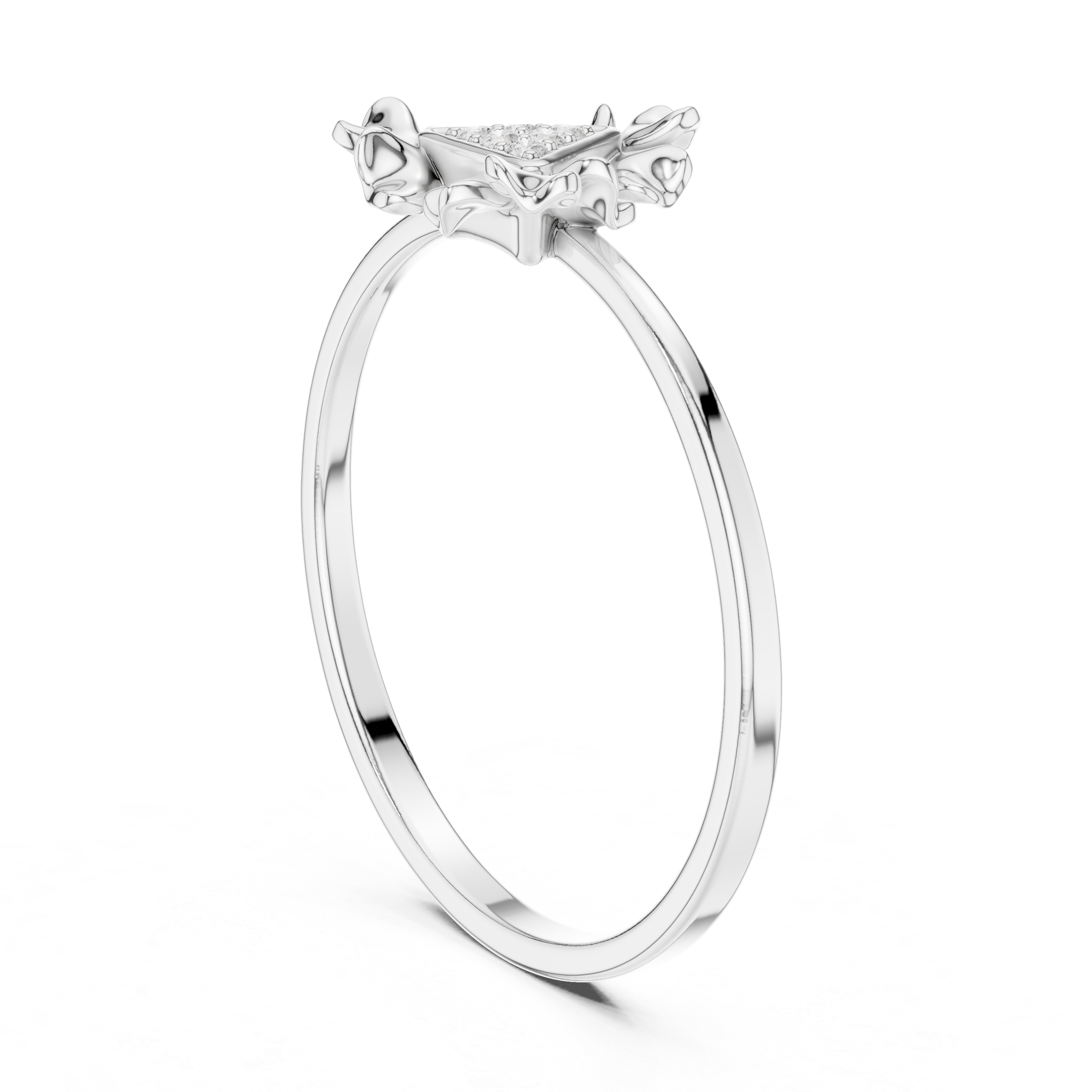 Celebration ring crafted with colorful gemstones and diamond accents in gold finish.