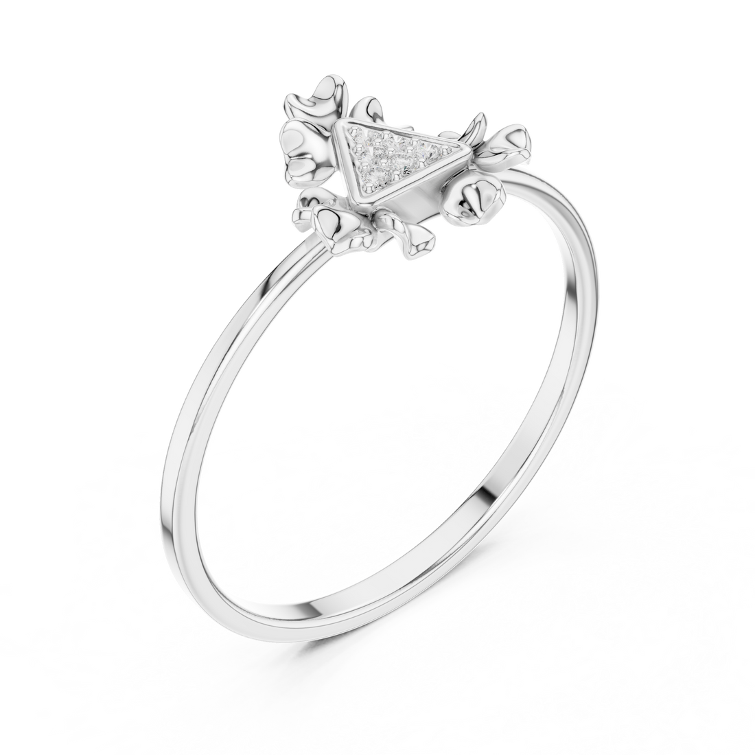 Elegant stackable ring set featuring multiple thin gold bands with diamond detailing.