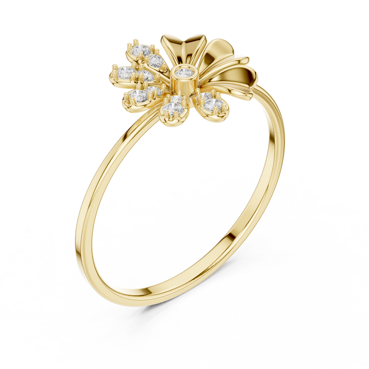Classic bridal jewellery set designed with delicate floral diamond patterns.