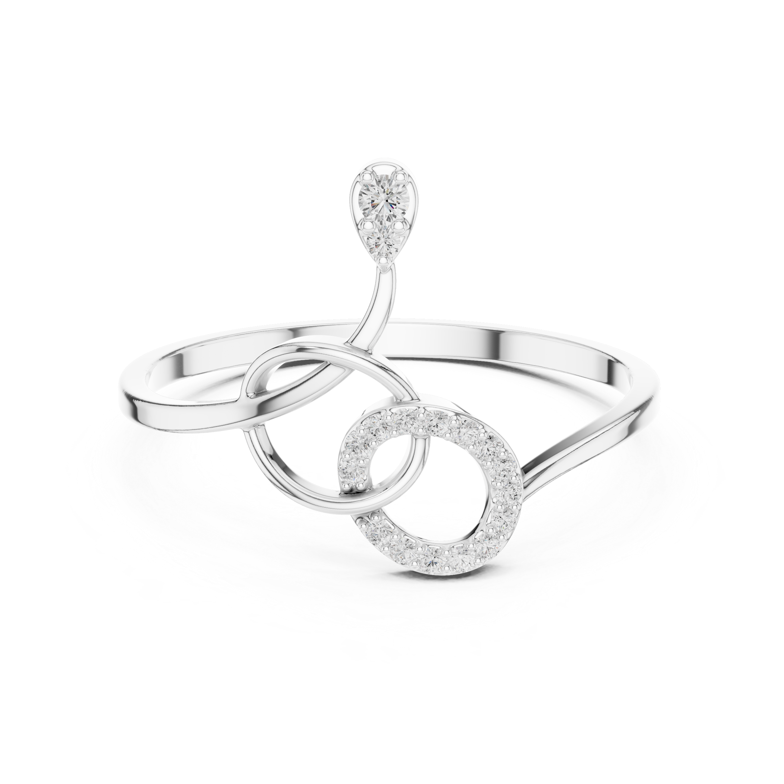 Traditional toe ring crafted in silver tone with smooth polished finish.