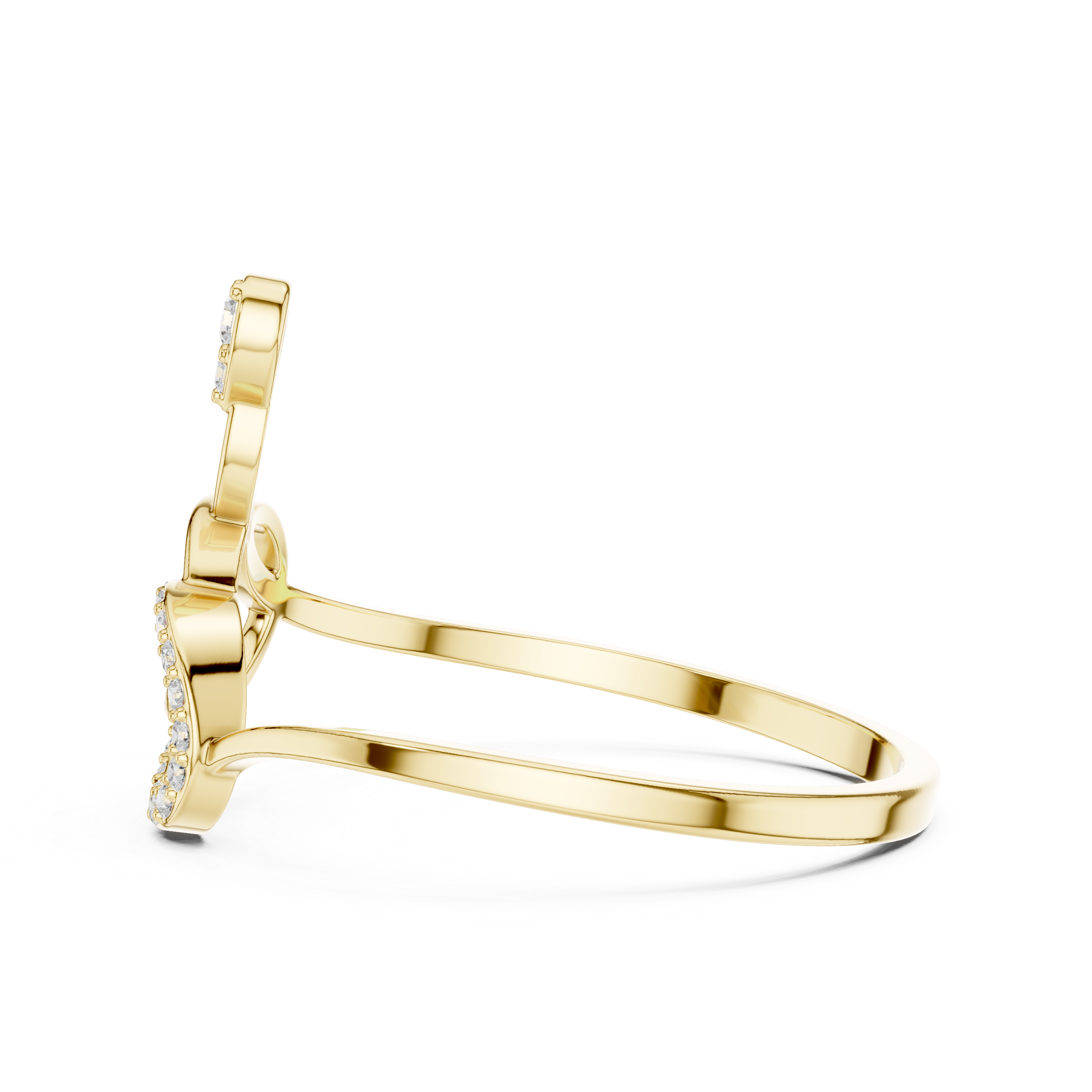 Stylish gemstone toe ring designed with colorful stones and gold band.