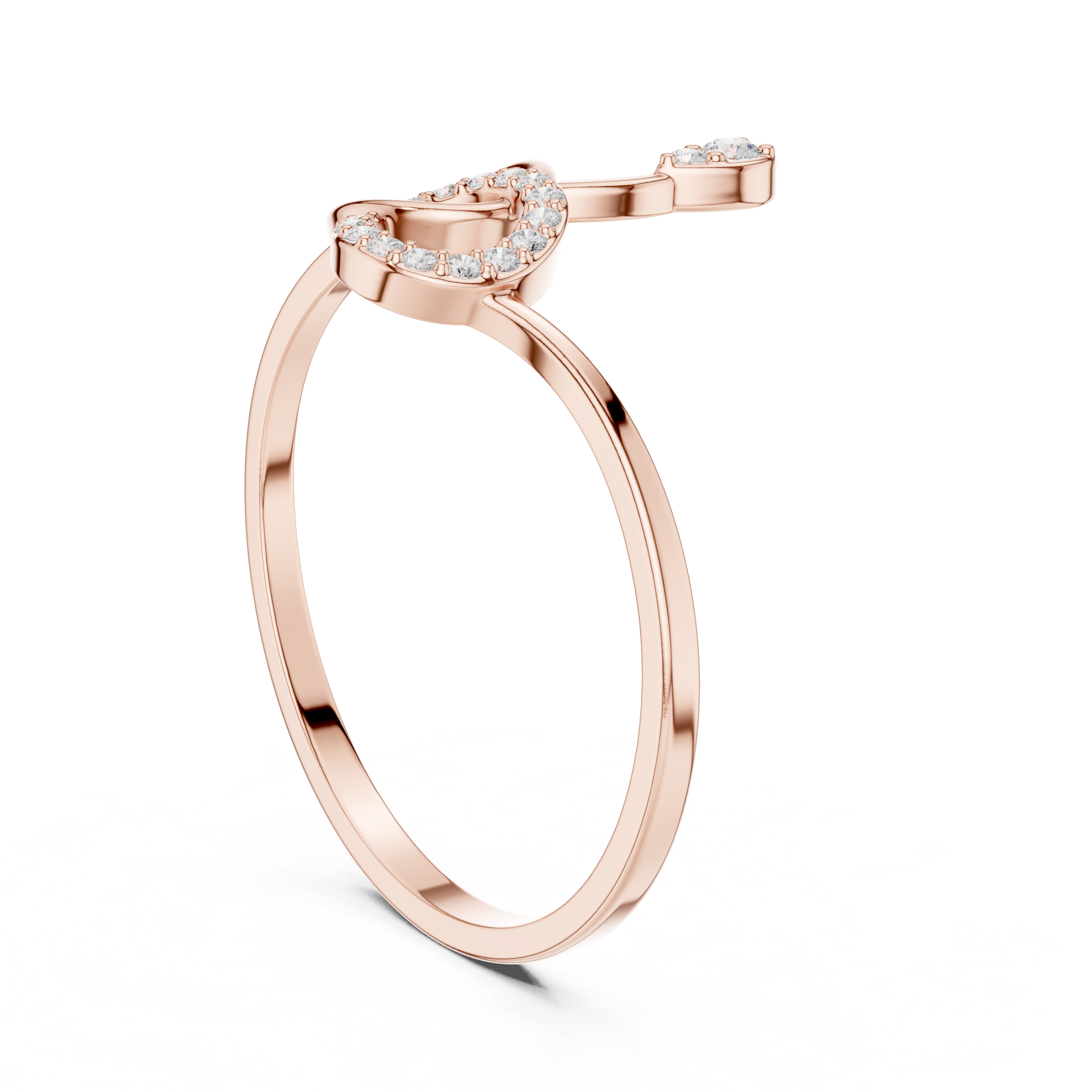 Elegant brooch designed with floral pattern and sparkling lab-grown diamond accents.
