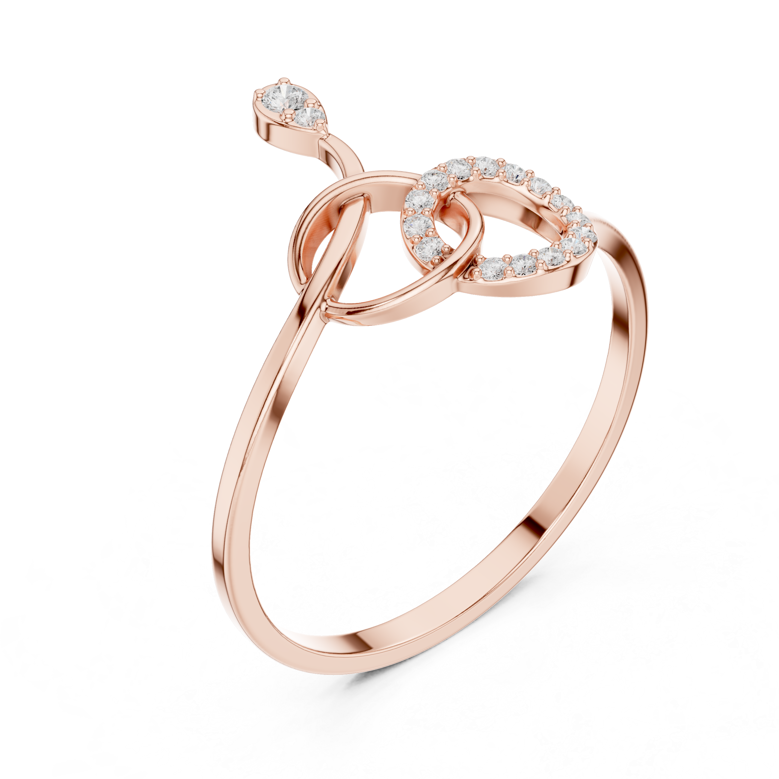 Classic leaf-shaped brooch crafted in polished gold with intricate detailing.