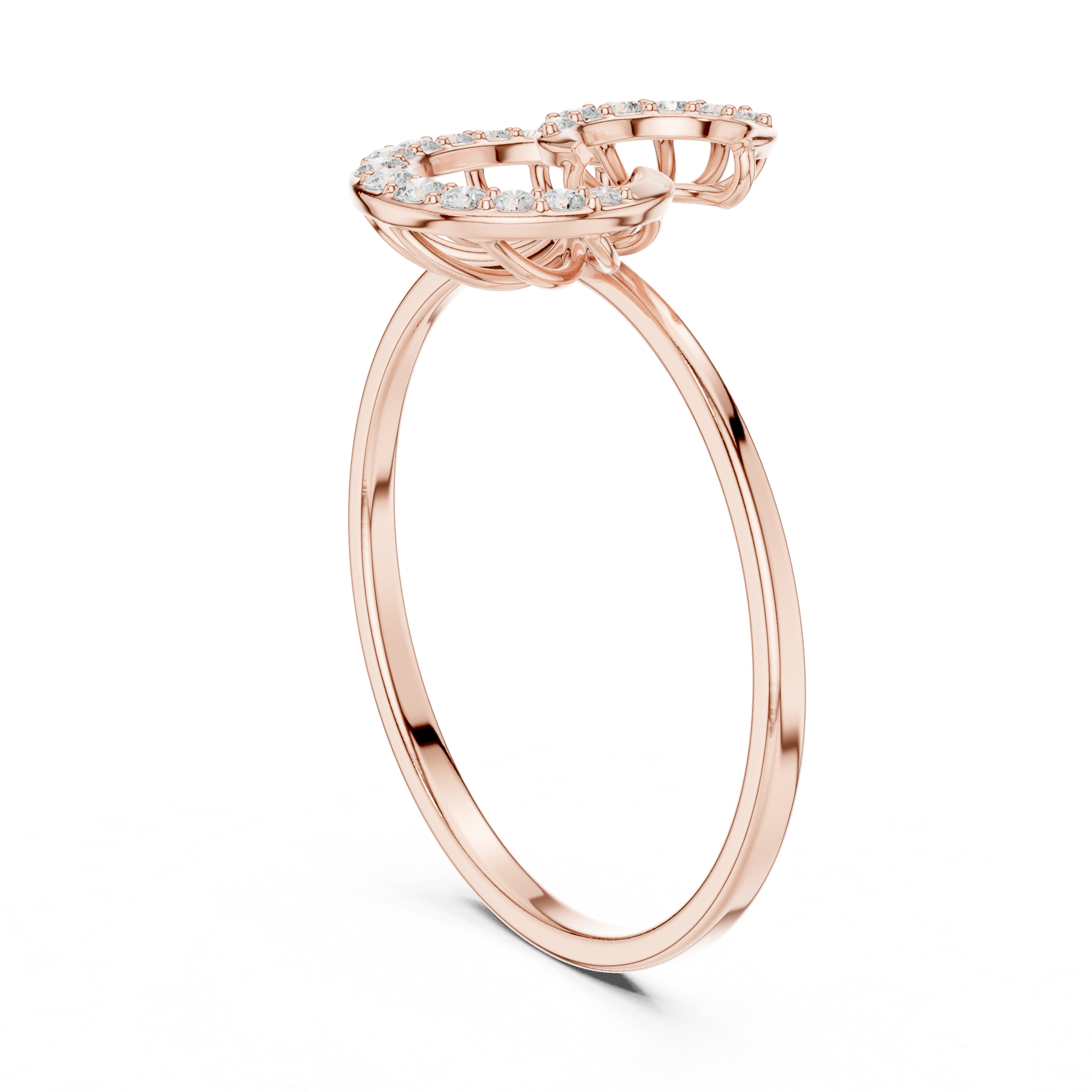 Stylish gold cuff bracelet featuring decorative diamond elements.