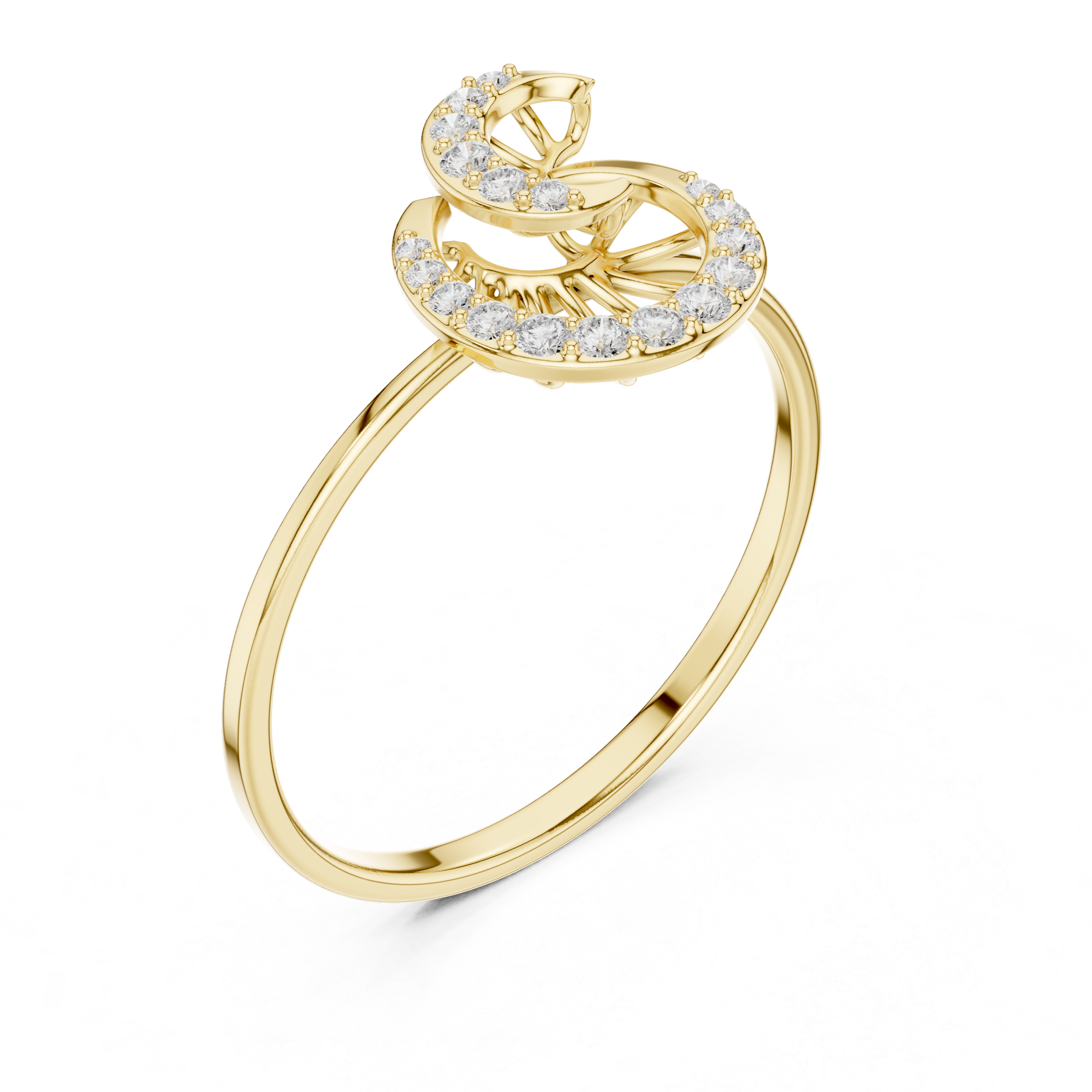 Stylish princess-cut diamond engagement ring in sleek gold setting.