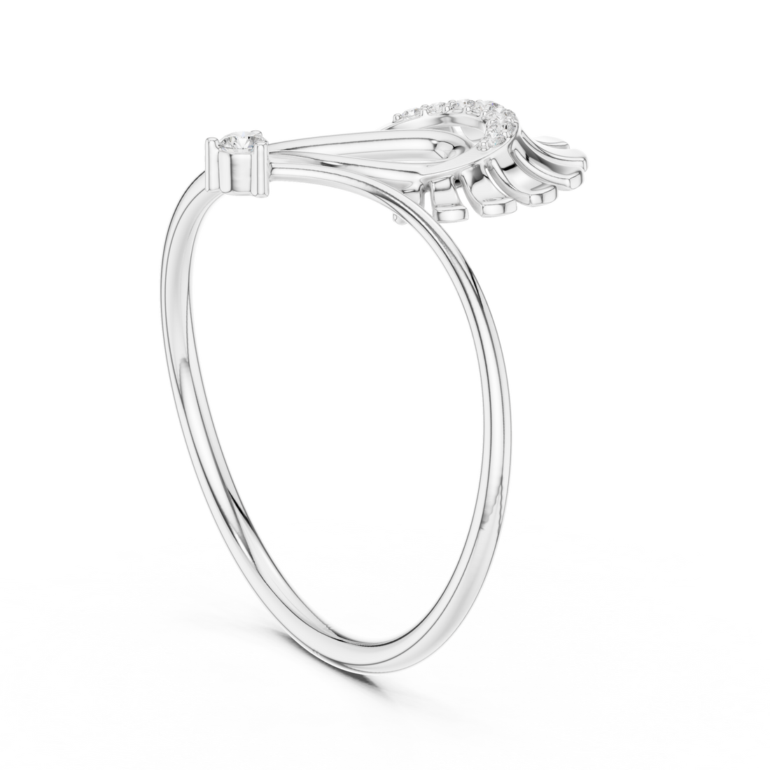 Small lab-grown diamond hoop earrings in polished yellow gold.
