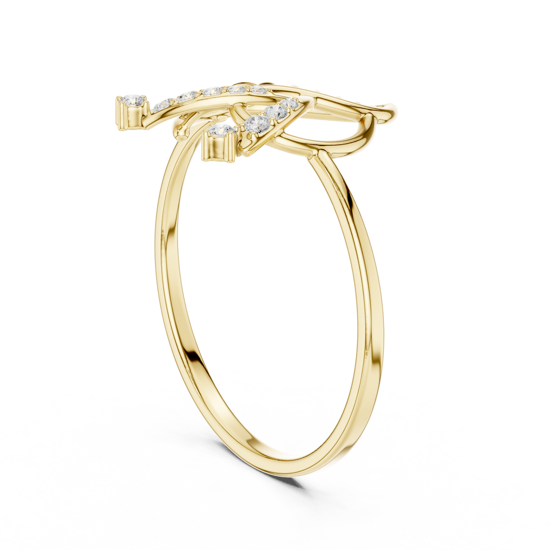 Minimal bar pendant necklace with delicate diamond detailing.