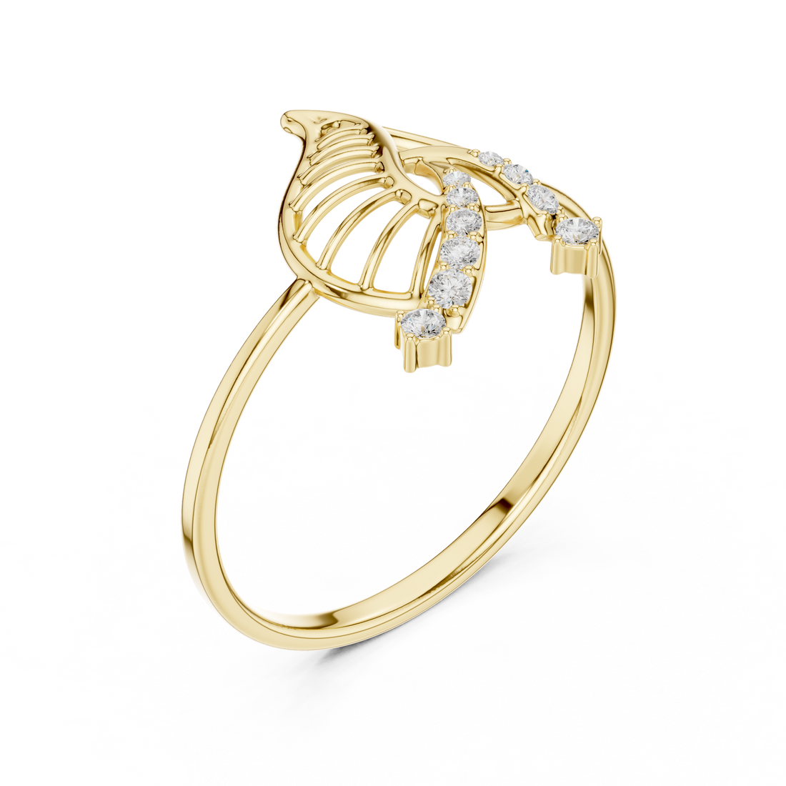 Classic gold chain necklace with sparkling diamond charm.