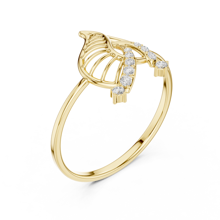 Classic gold chain necklace with sparkling diamond charm.