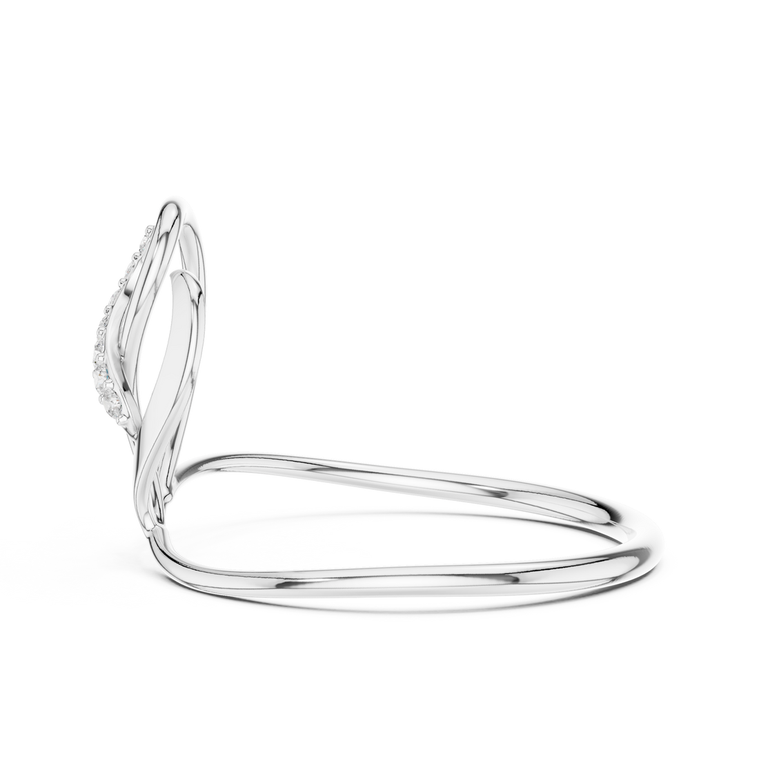 Elegant butterfly brooch with diamond wing details.