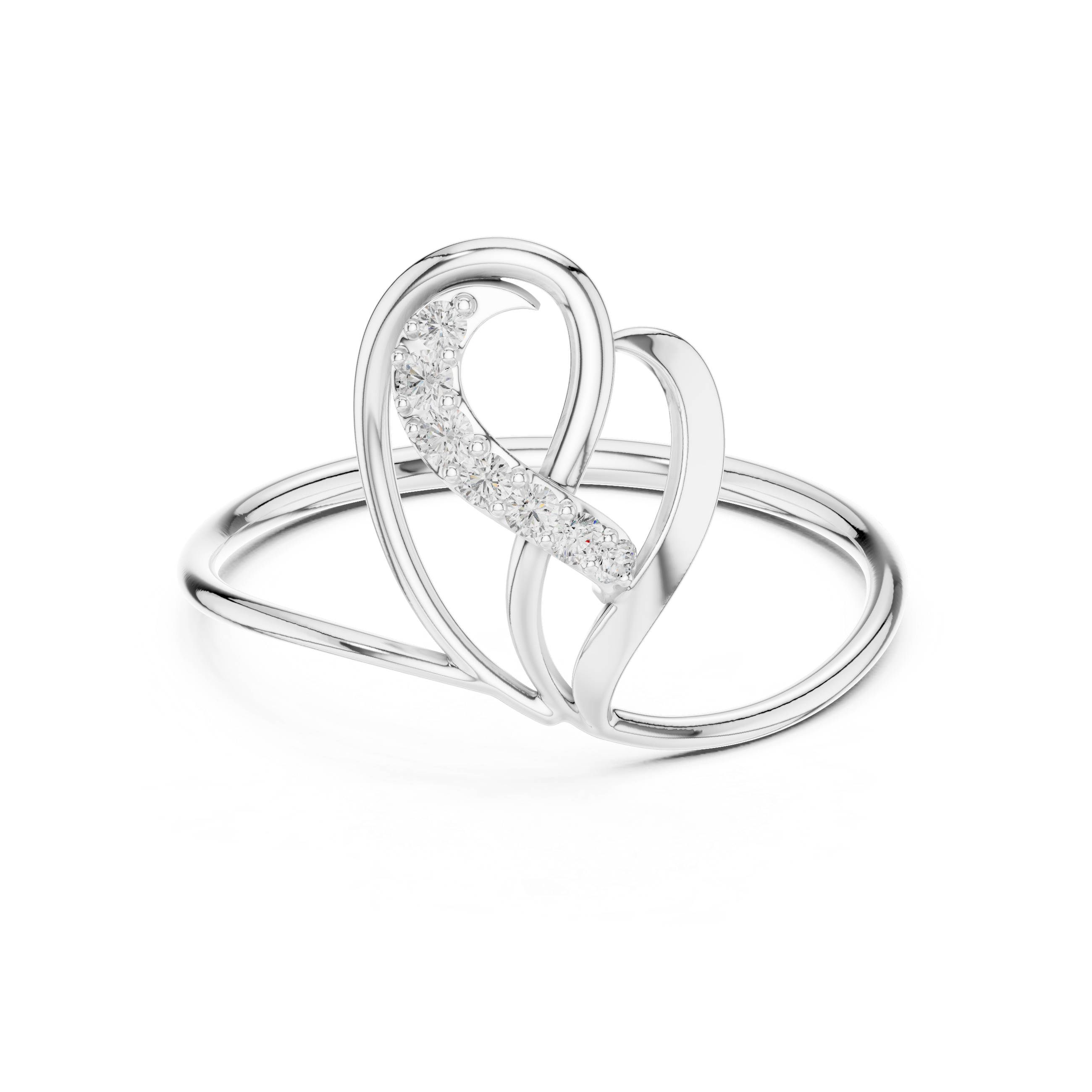 Floral brooch with carved petal-inspired design.