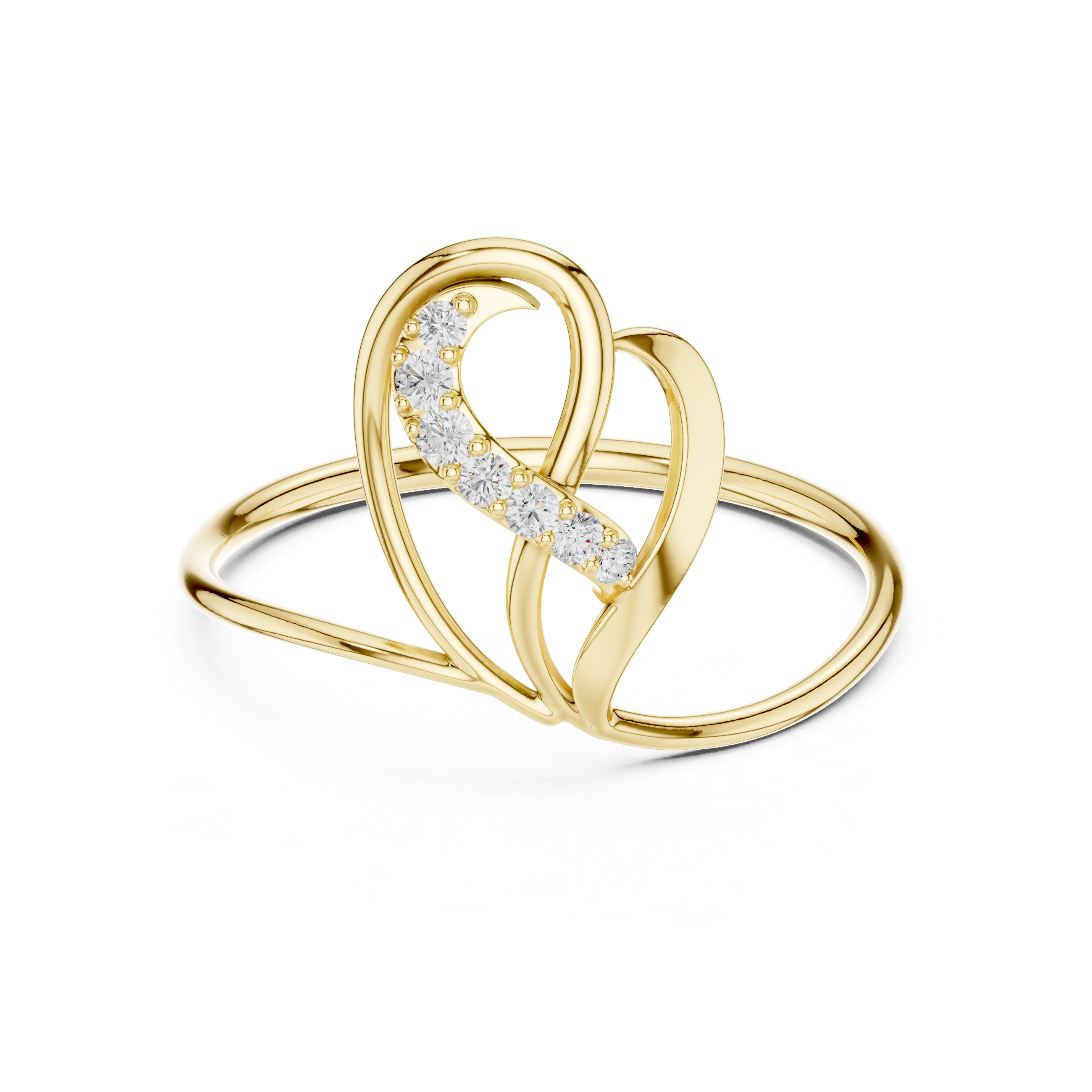 Diamond brooch with geometric decorative pattern.