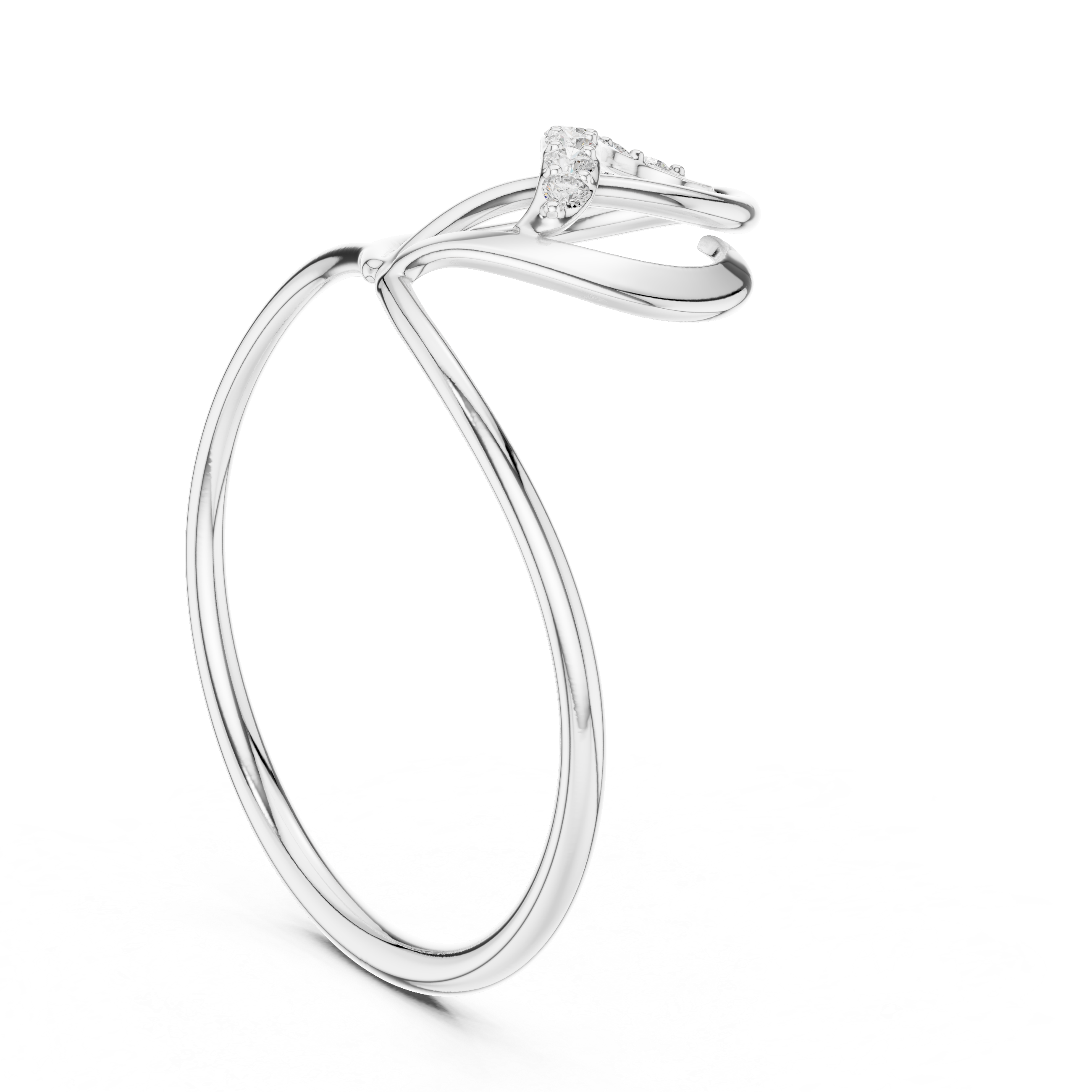 Men's diamond signet ring with bold square top.