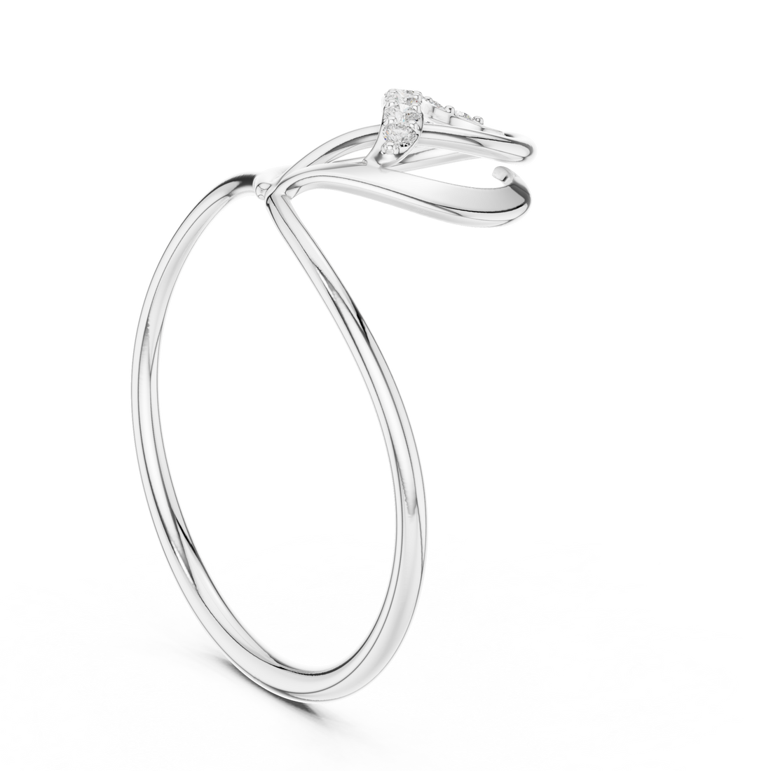 Men's diamond signet ring with bold square top.