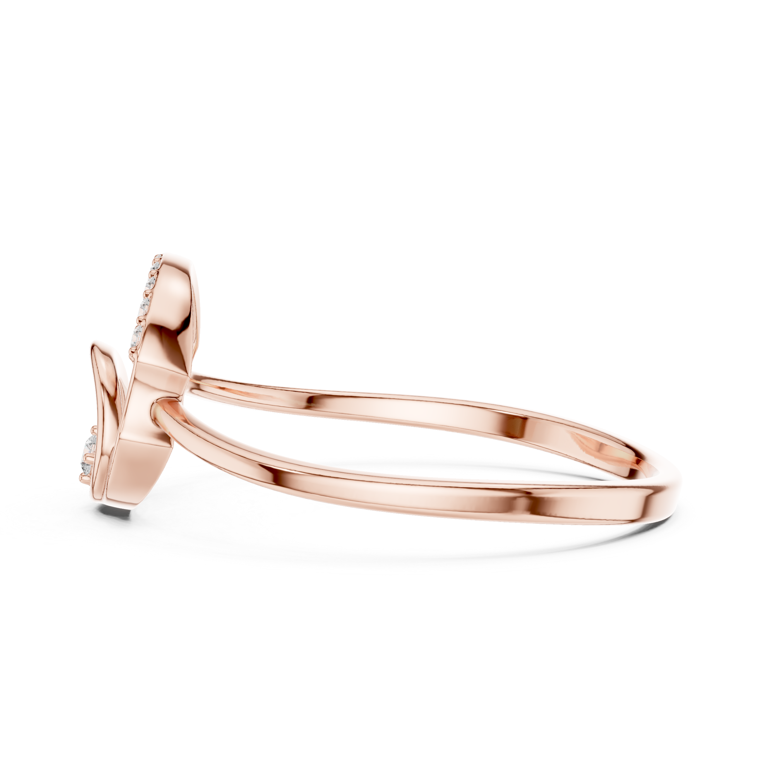 Diamond bangle with shimmering pavé stone detailing.