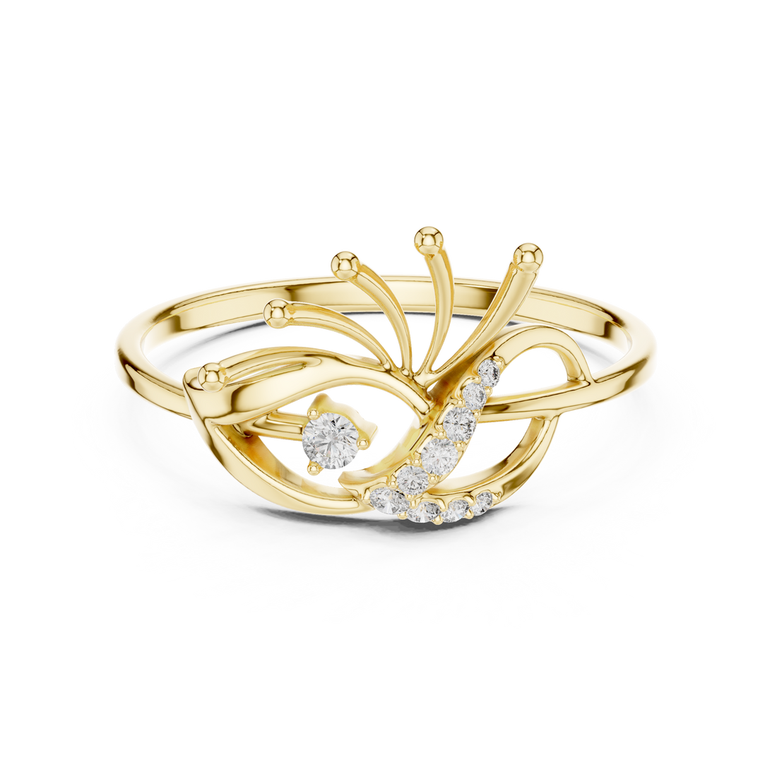 Plain toe ring with polished metal finish.