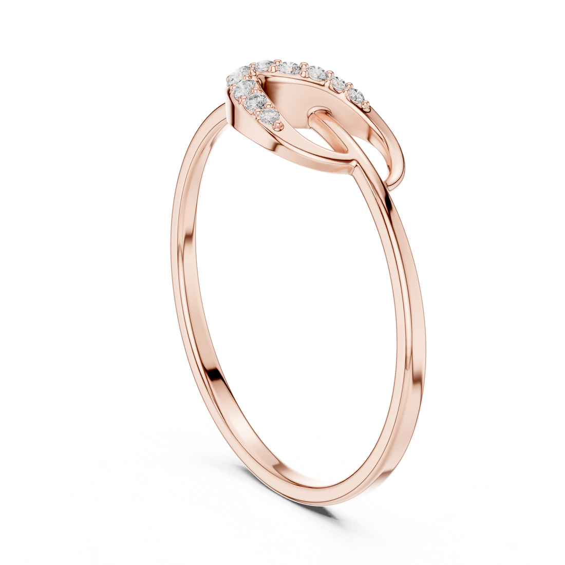 Floral carved toe ring with decorative detail.