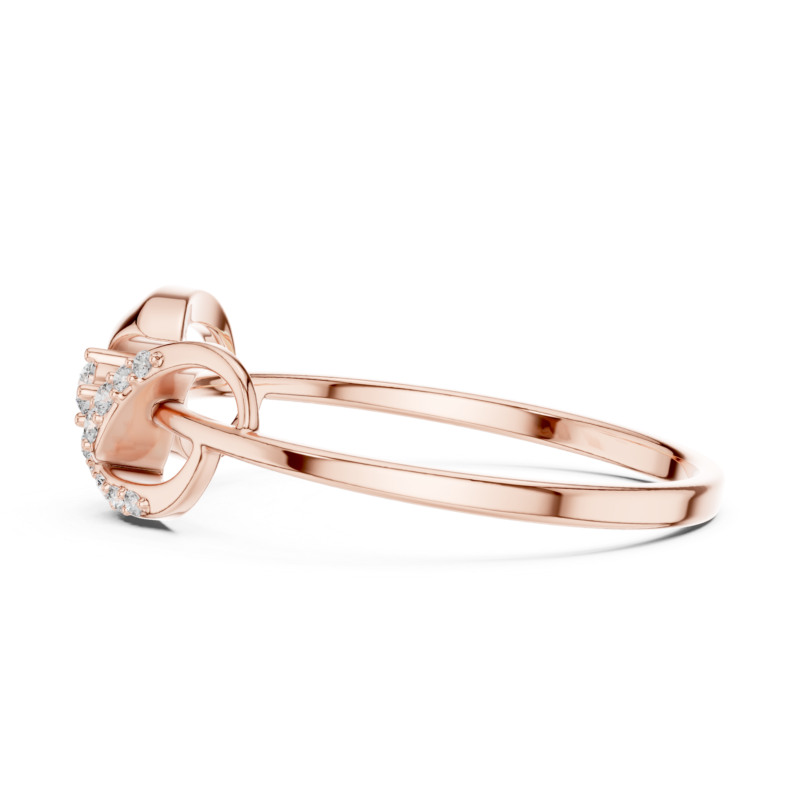 Gemstone toe ring with bright sparkling stone.