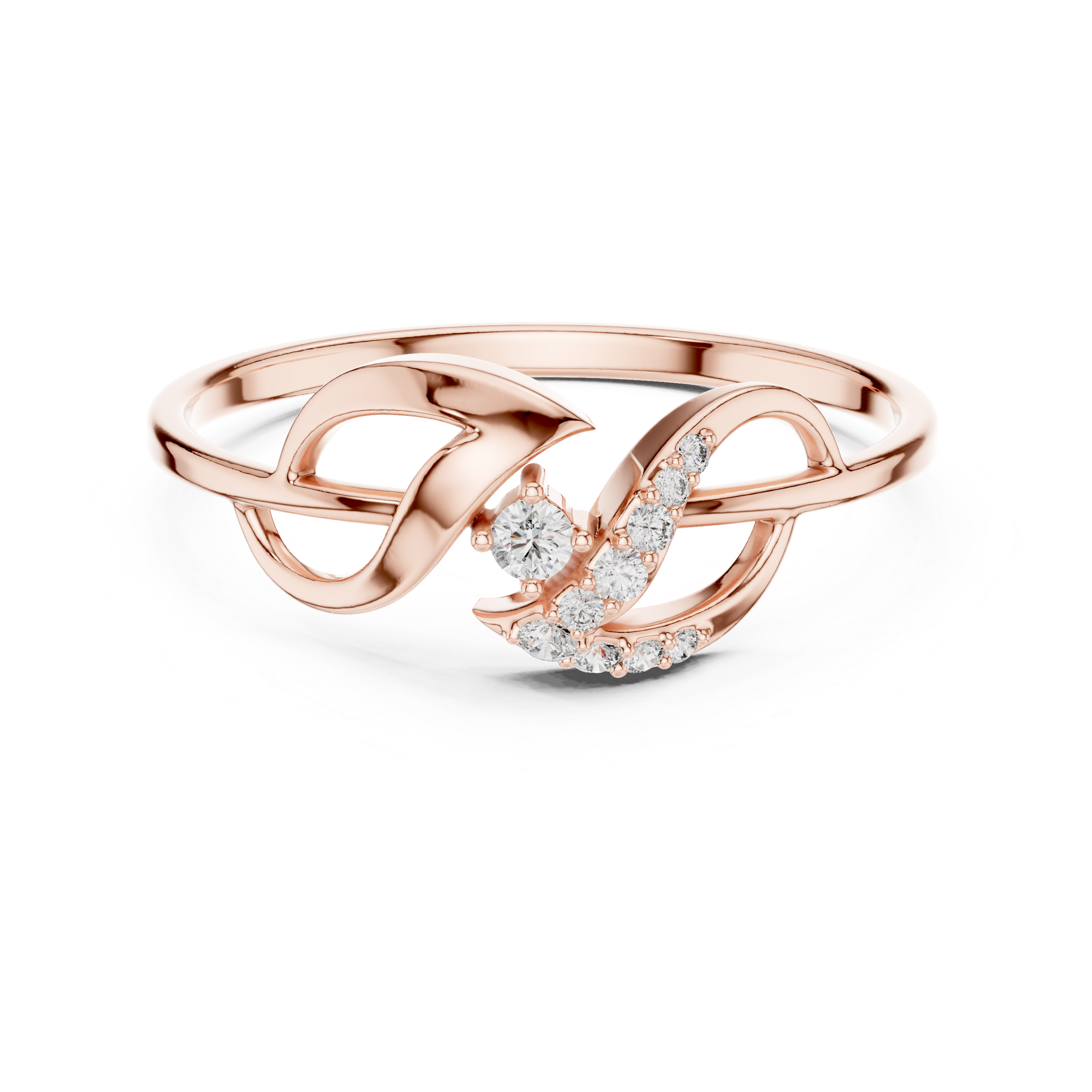 Plain toe ring with smooth polished gold band.