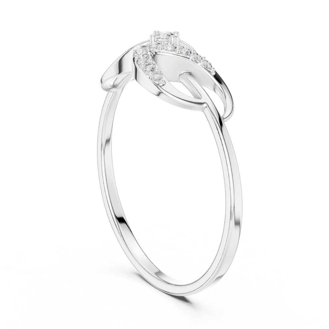 Classic silver toe ring with sleek polished look.