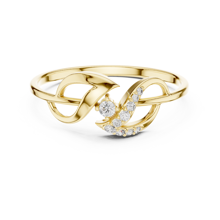 Men's diamond signet ring with bold square top.