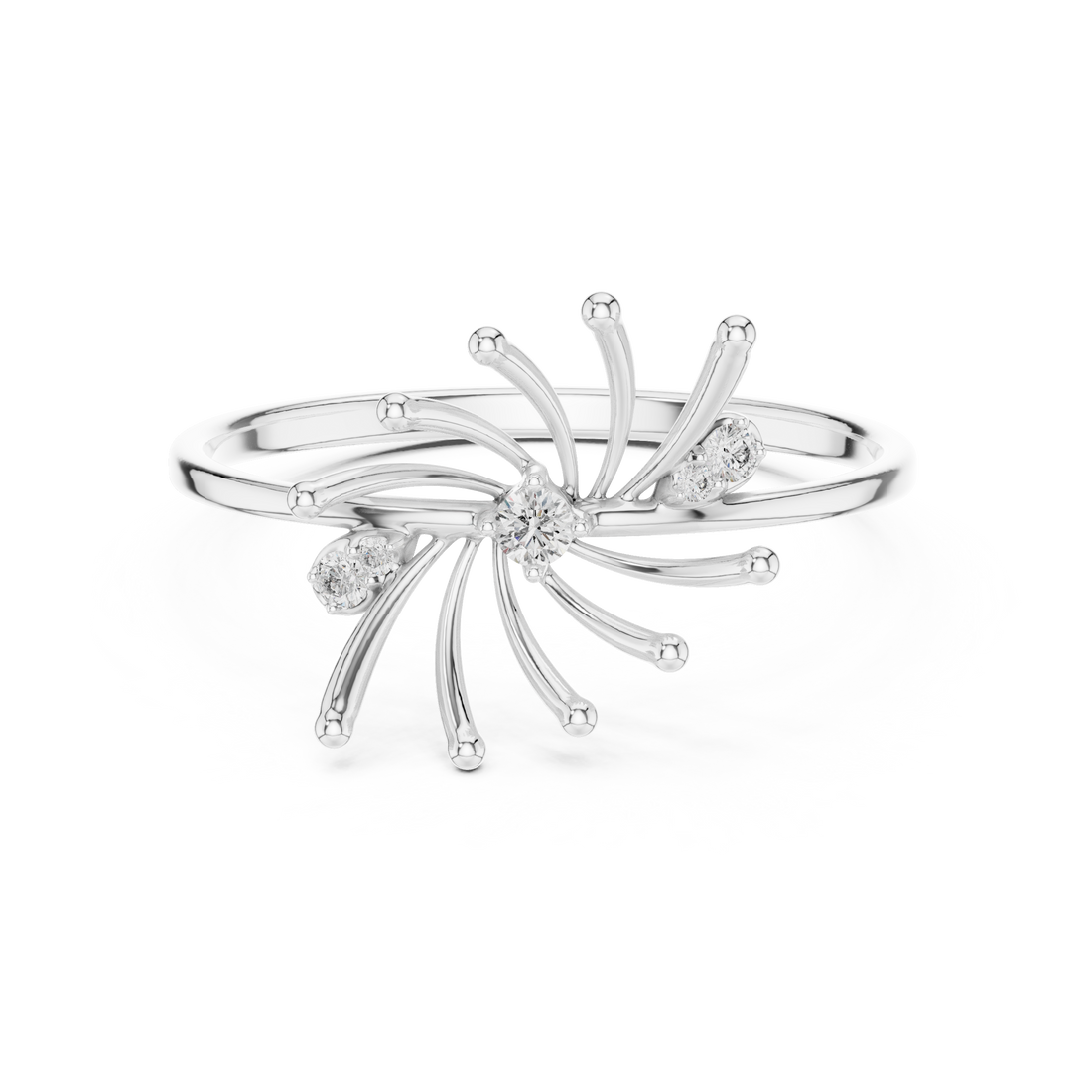 Adjustable baby ring with smooth rounded edges.