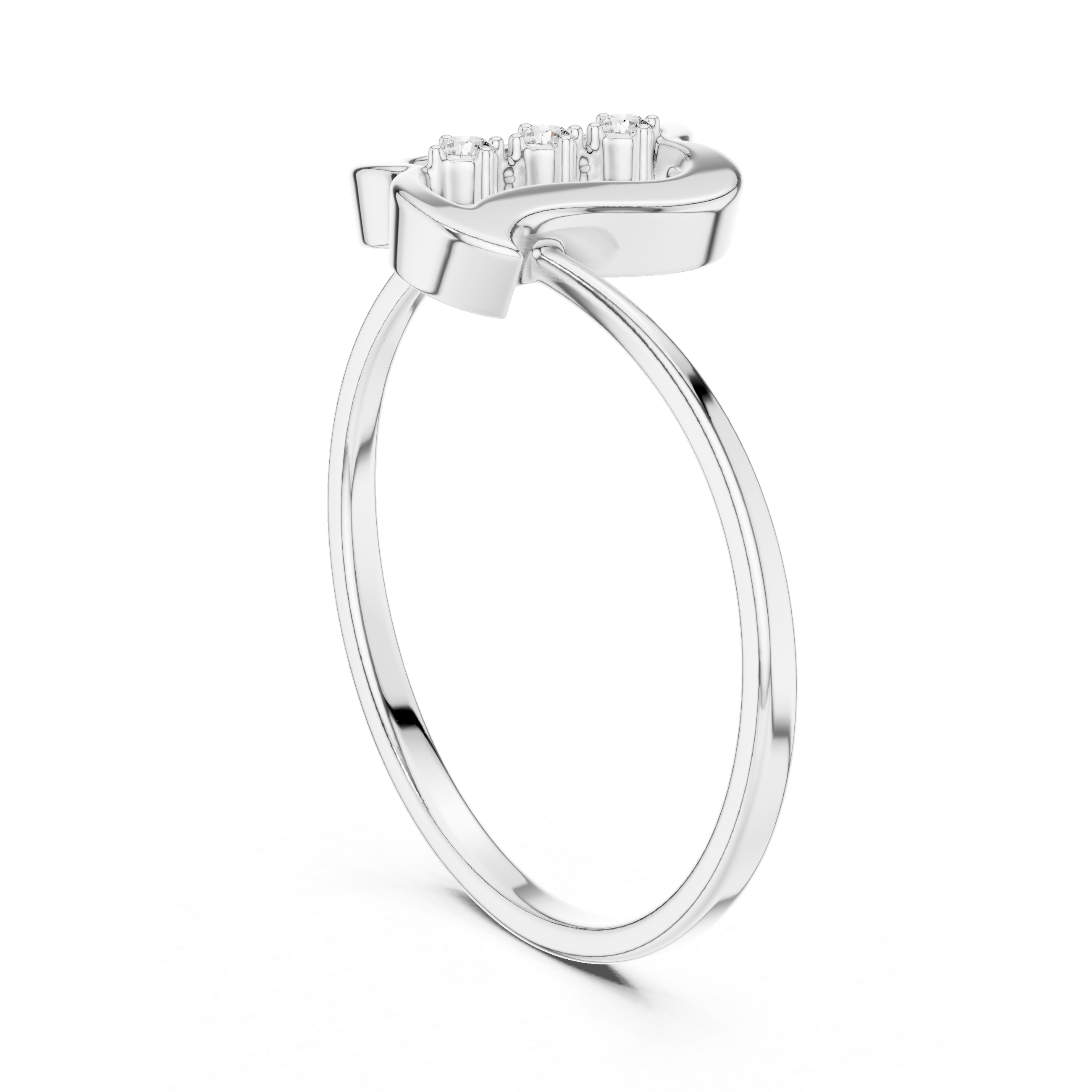 Minimal ear cuff with smooth polished finish.