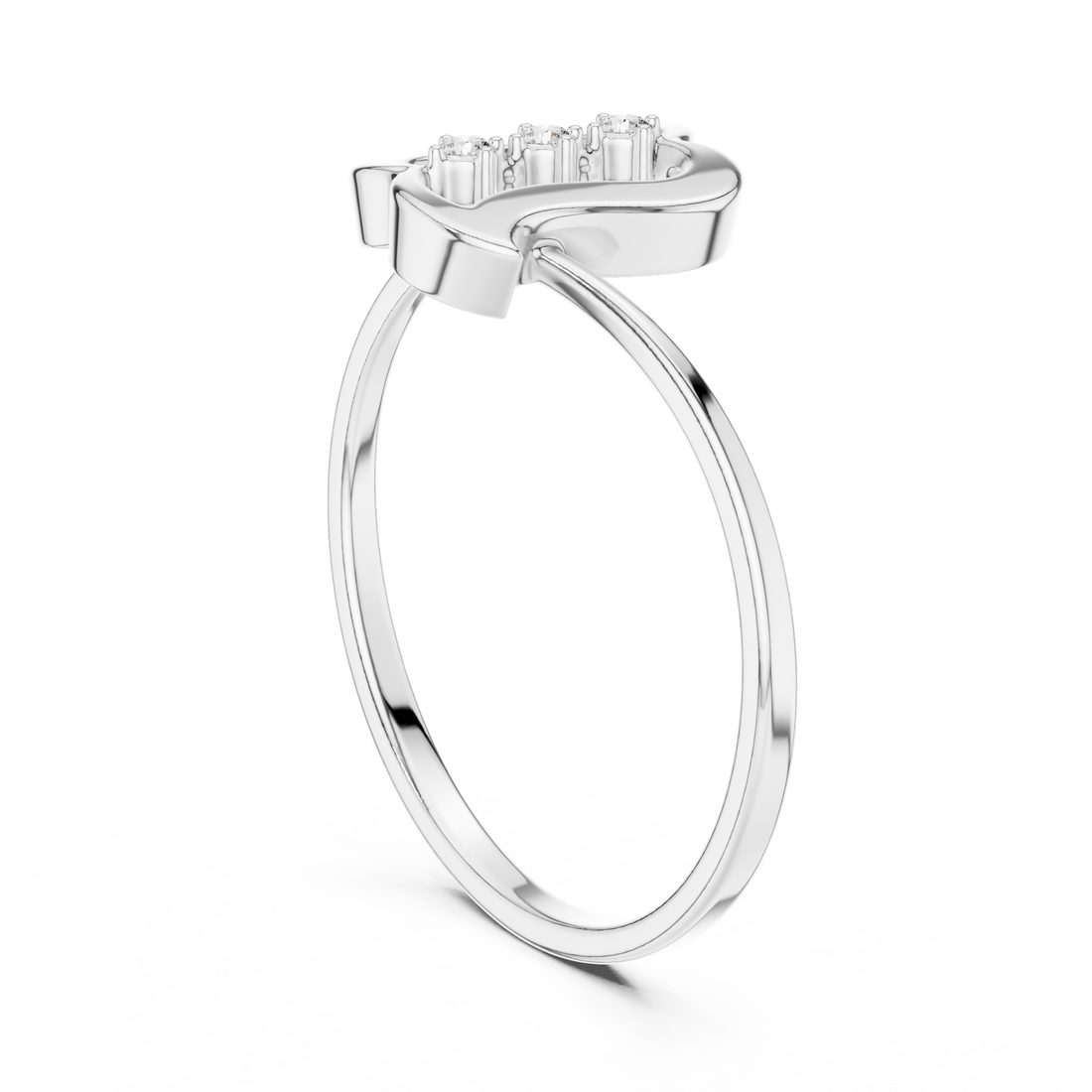 Minimal ear cuff with smooth polished finish.