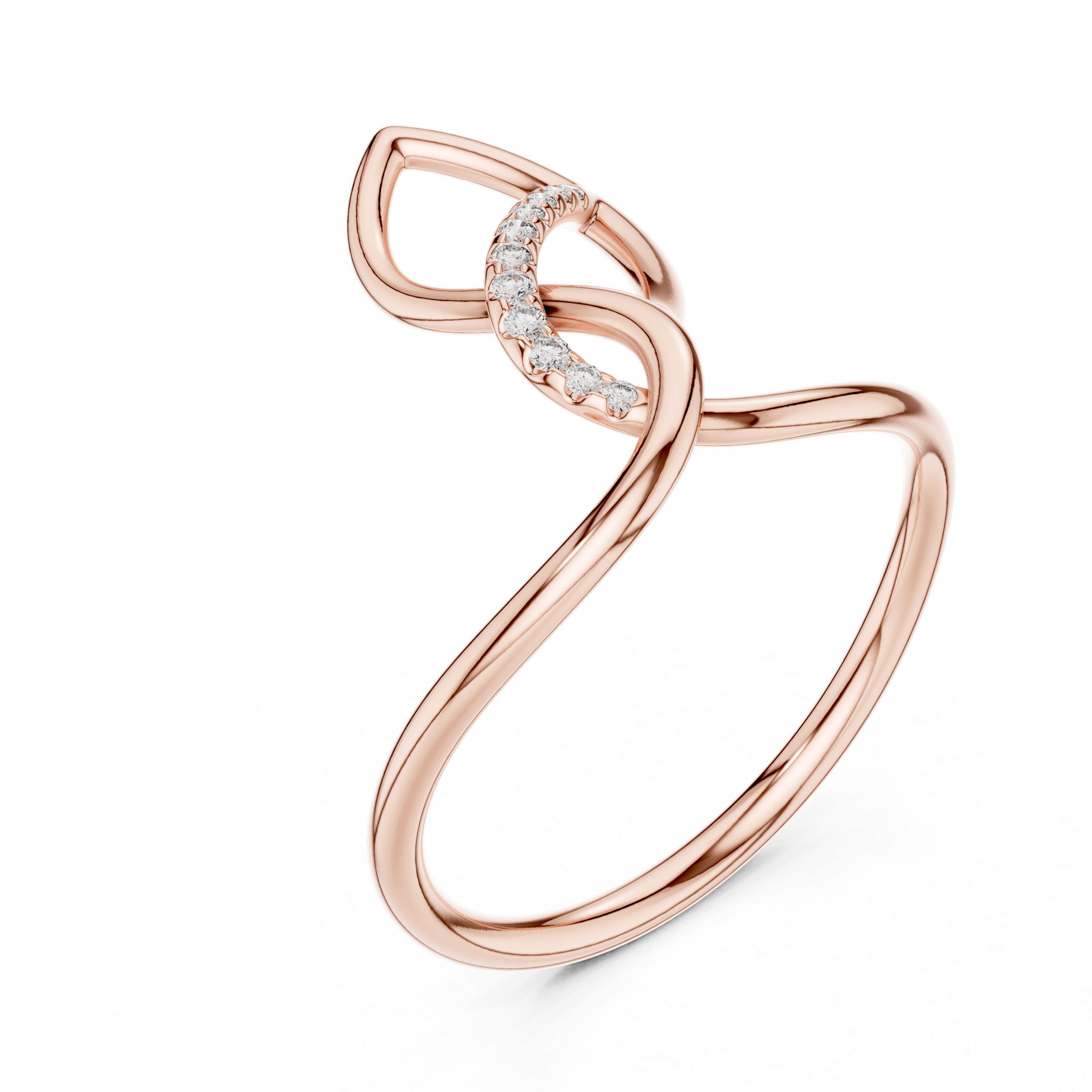Stackable gold rings with slim polished bands.