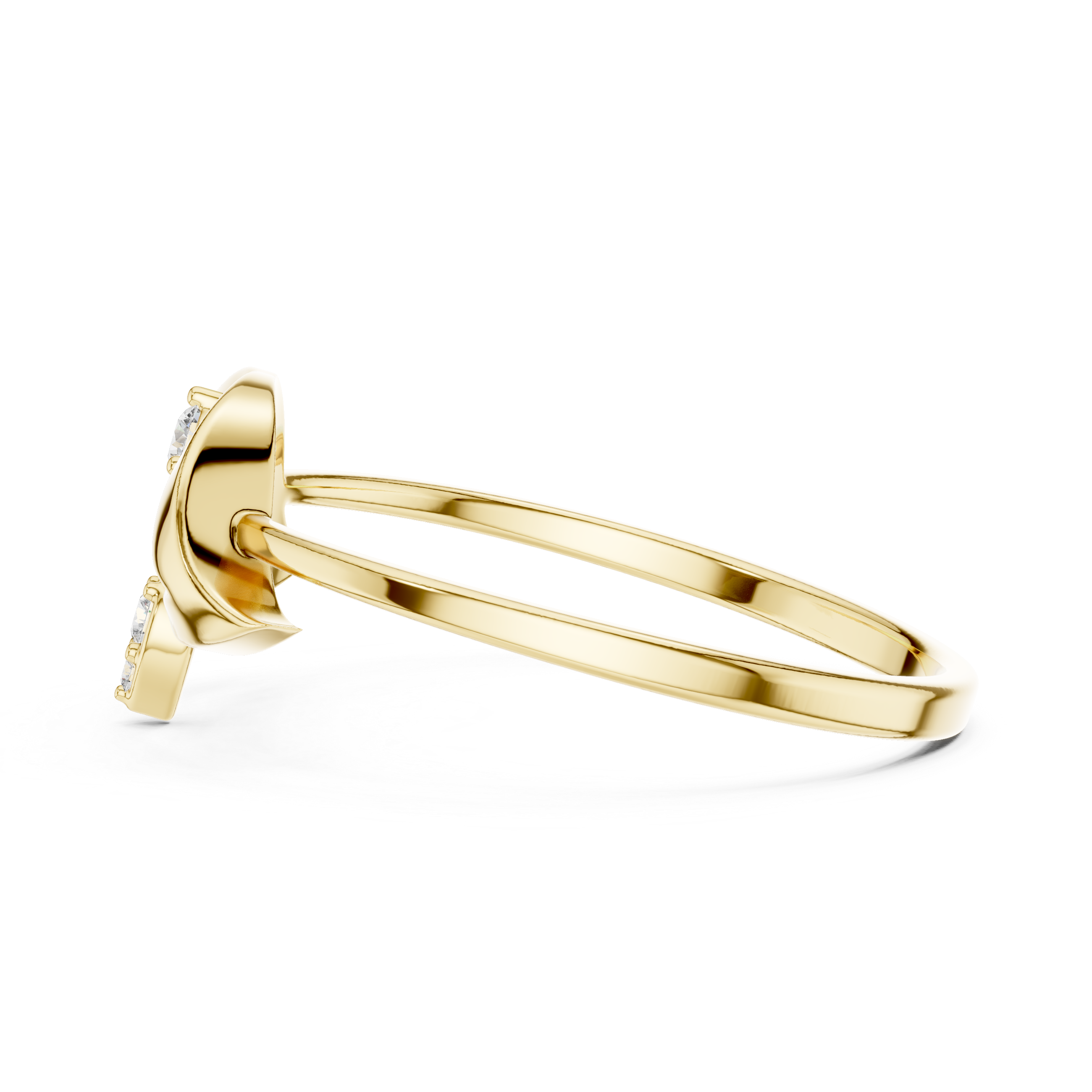 Vintage halo ring with decorative edge detailing.