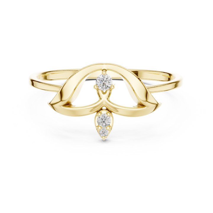 Gold hoop earrings with polished round shape.
