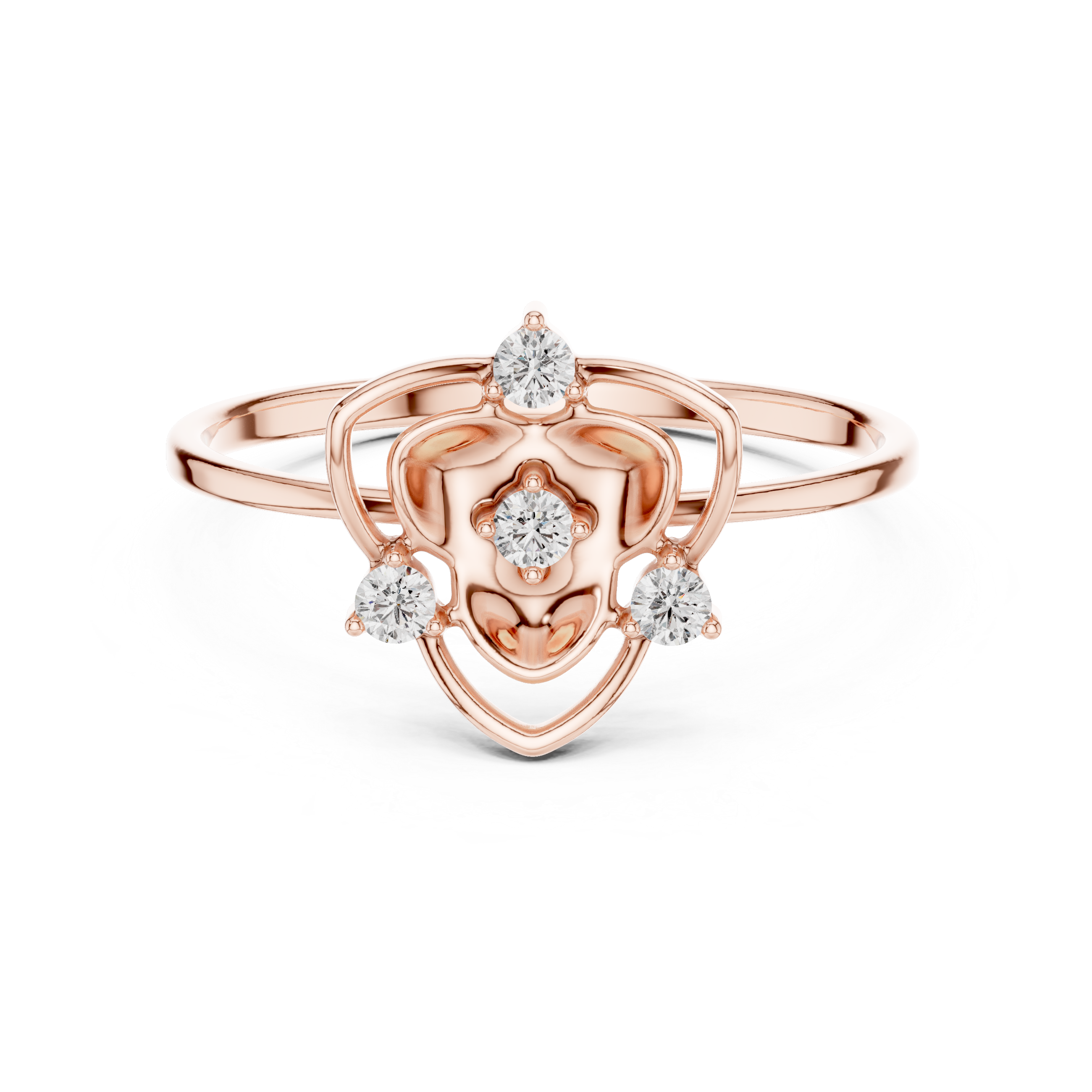 Diamond drop earrings with elegant movement.