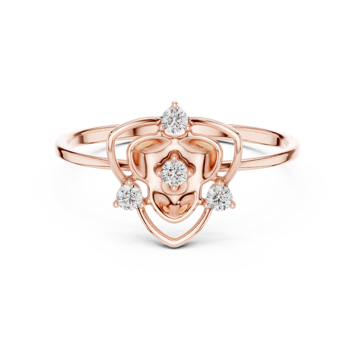 Diamond drop earrings with elegant movement.