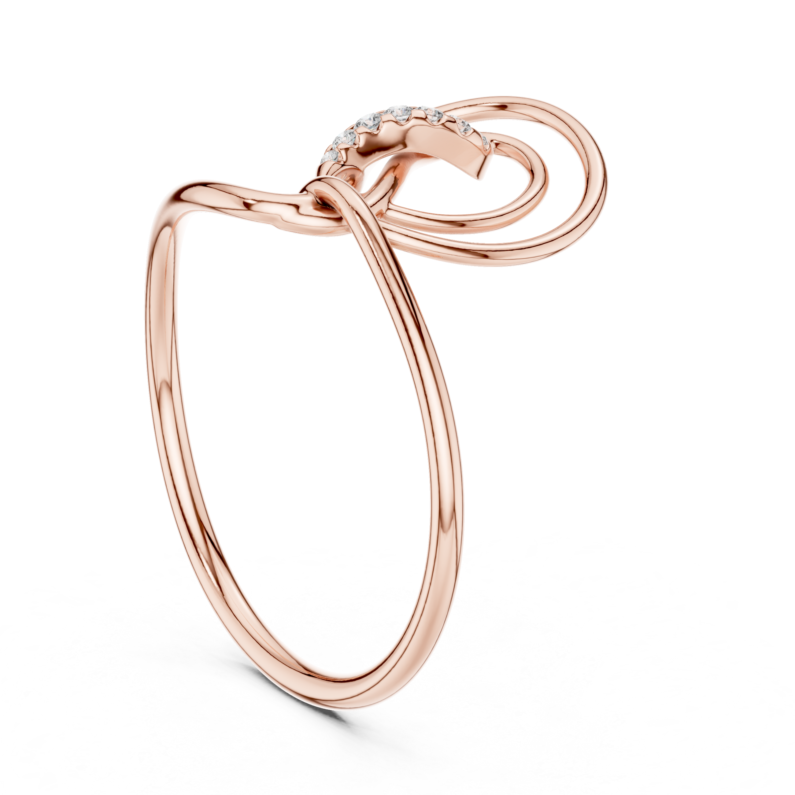 Bold cuff bracelet with smooth metal finish.