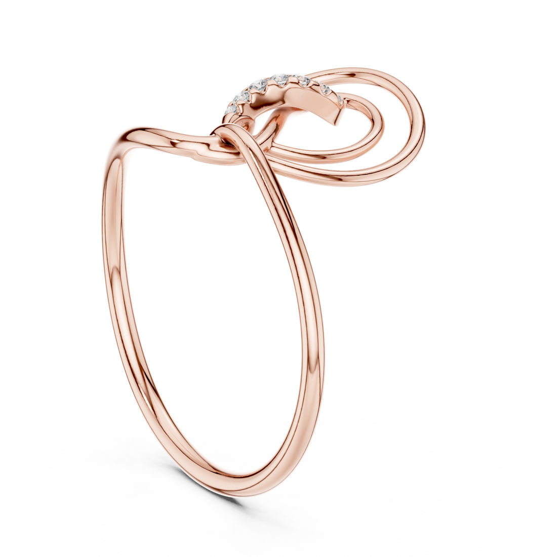 Bold cuff bracelet with smooth metal finish.