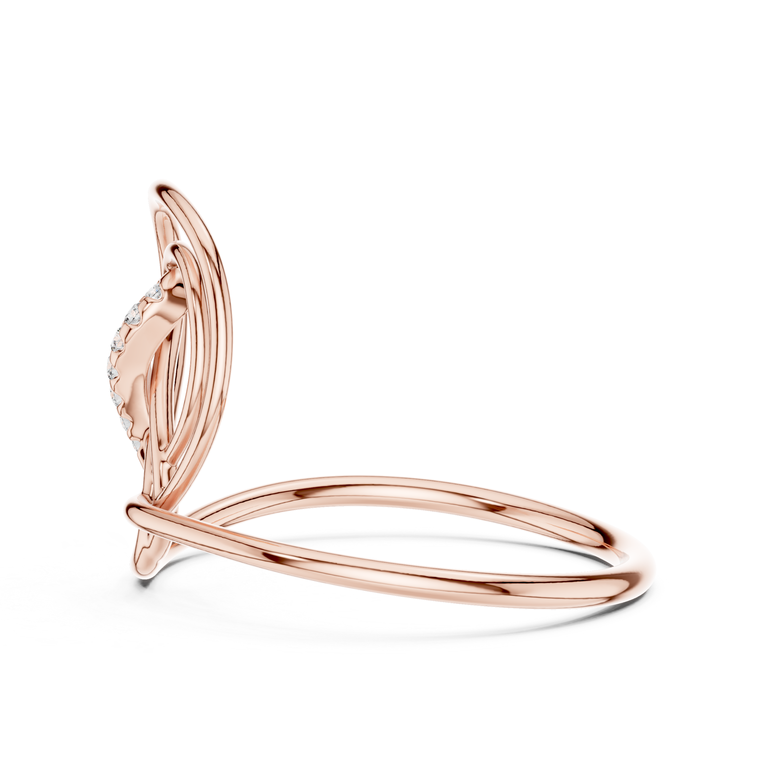 Diamond jewellery set with coordinated sparkling design.