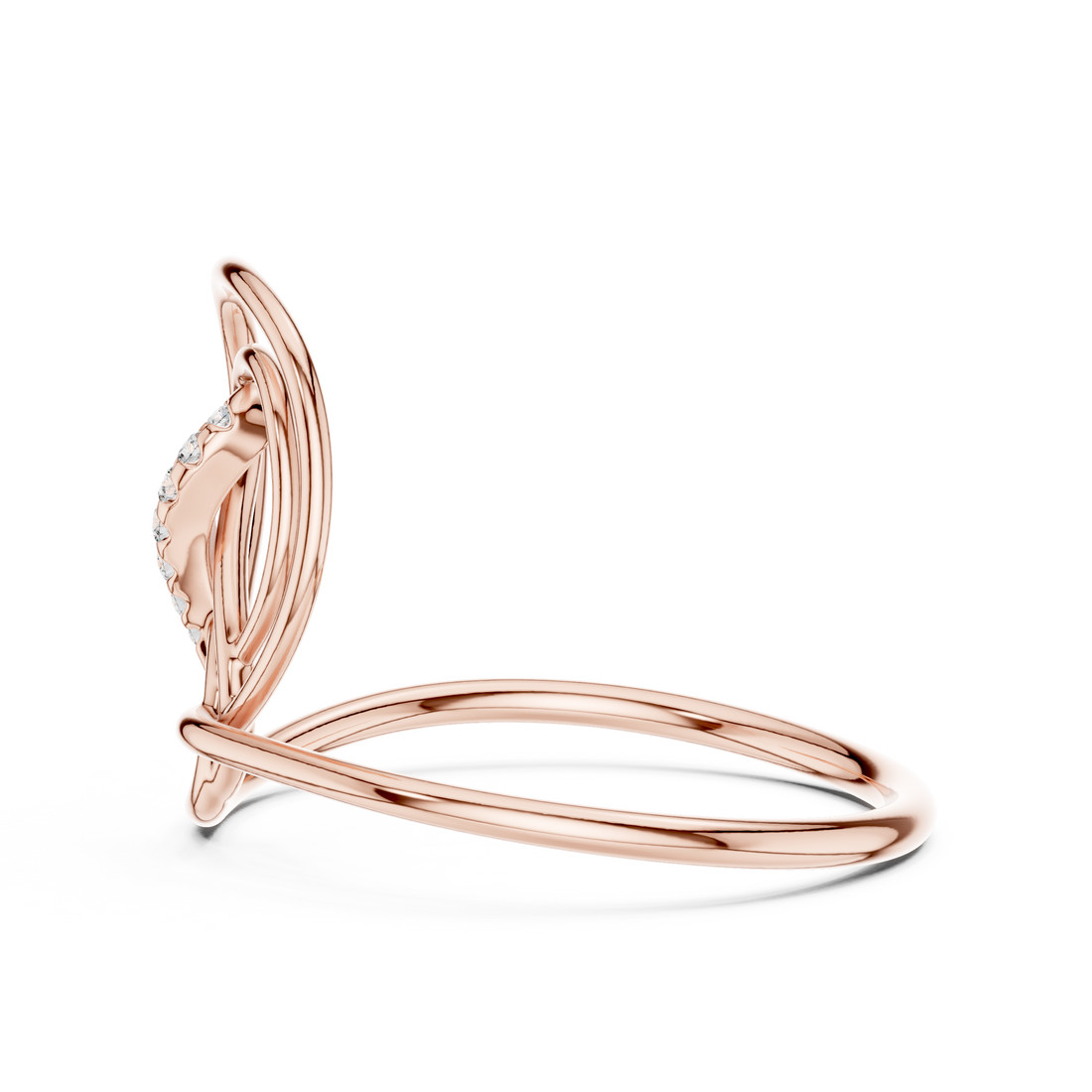 Diamond jewellery set with coordinated sparkling design.