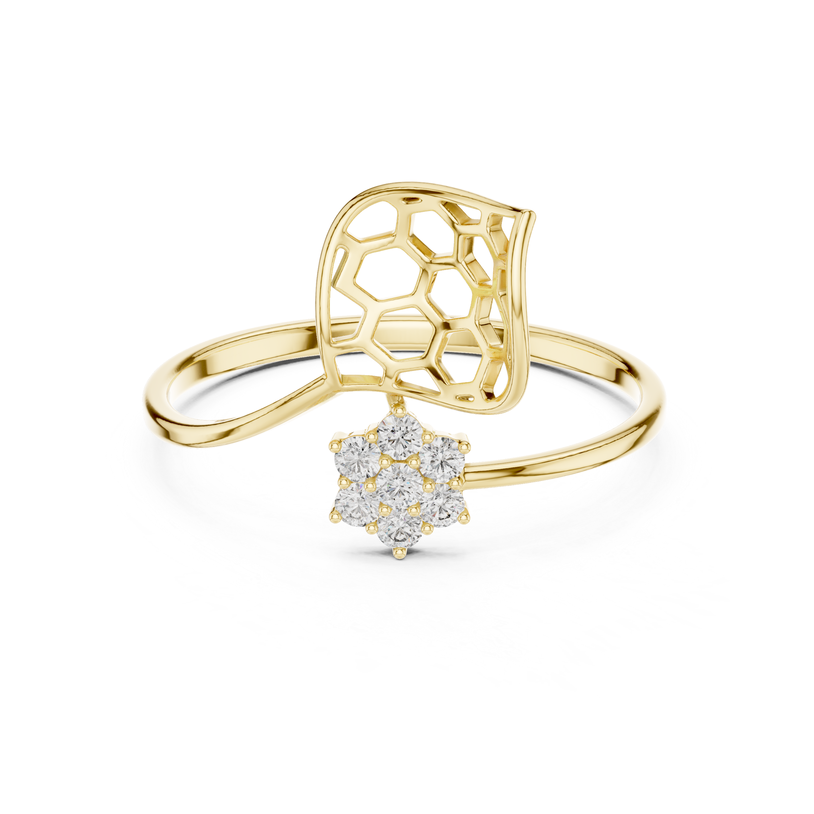 Classic gold nose hoop with minimal design.