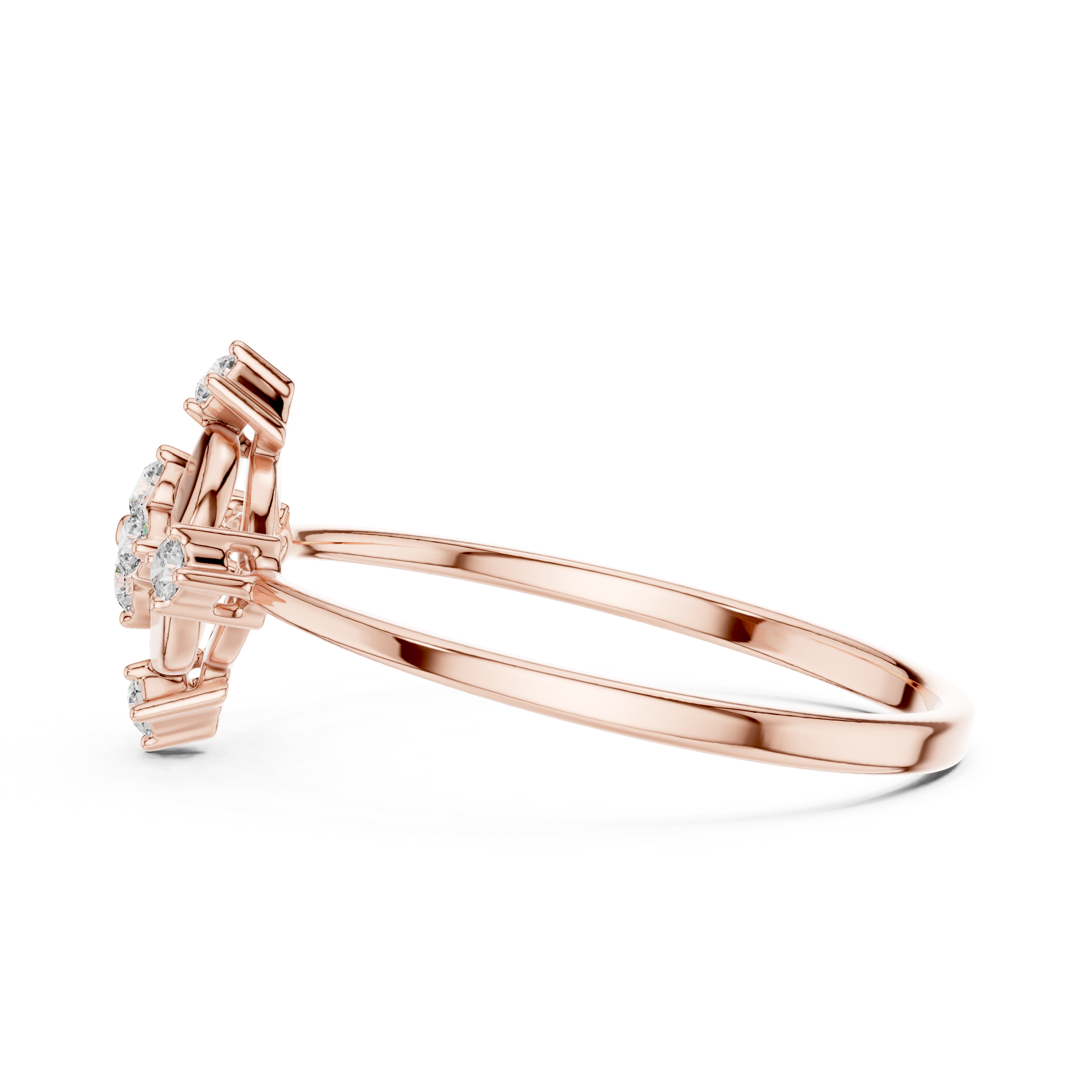 Adjustable baby ring with smooth edges.
