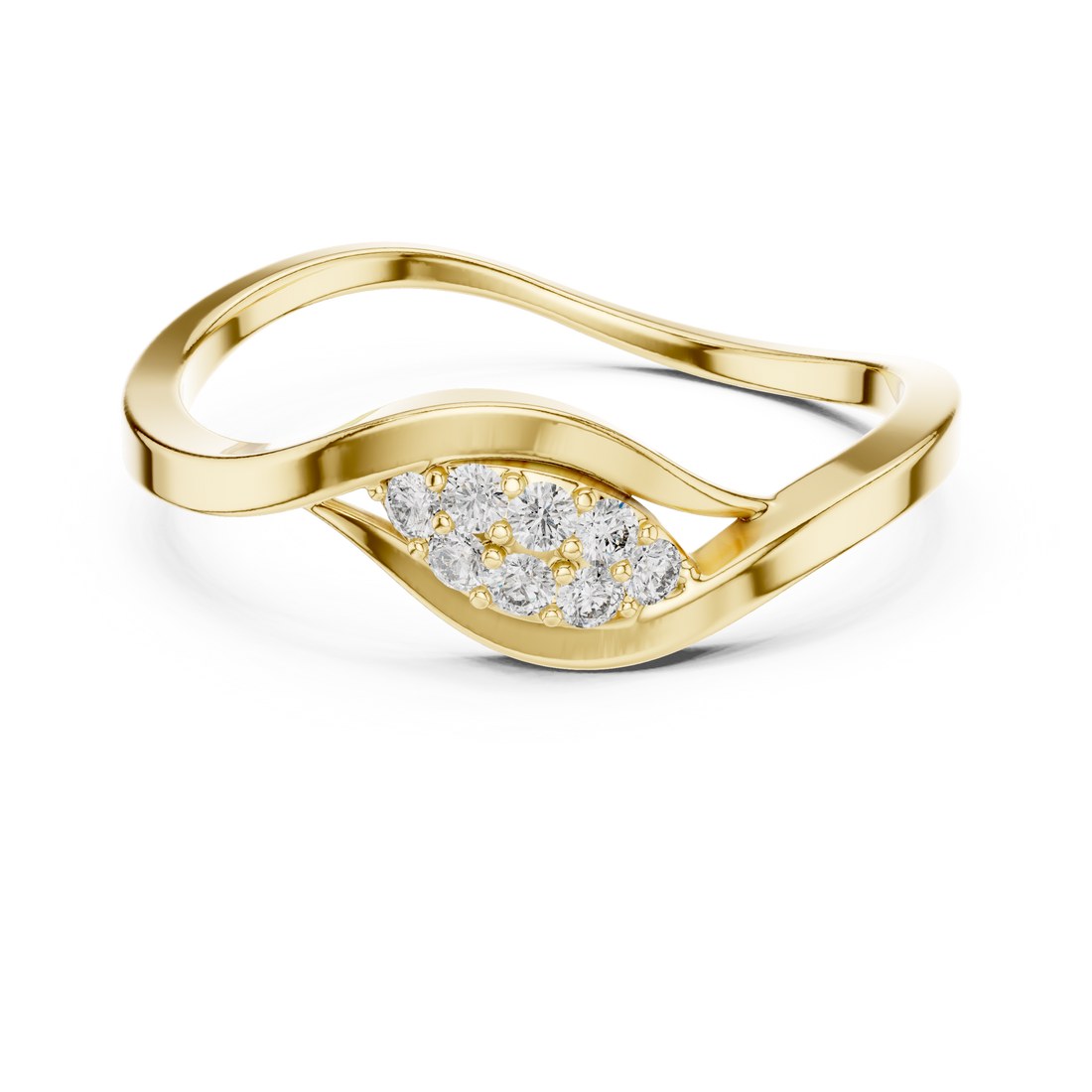 Promise ring with modern minimalist gold band.