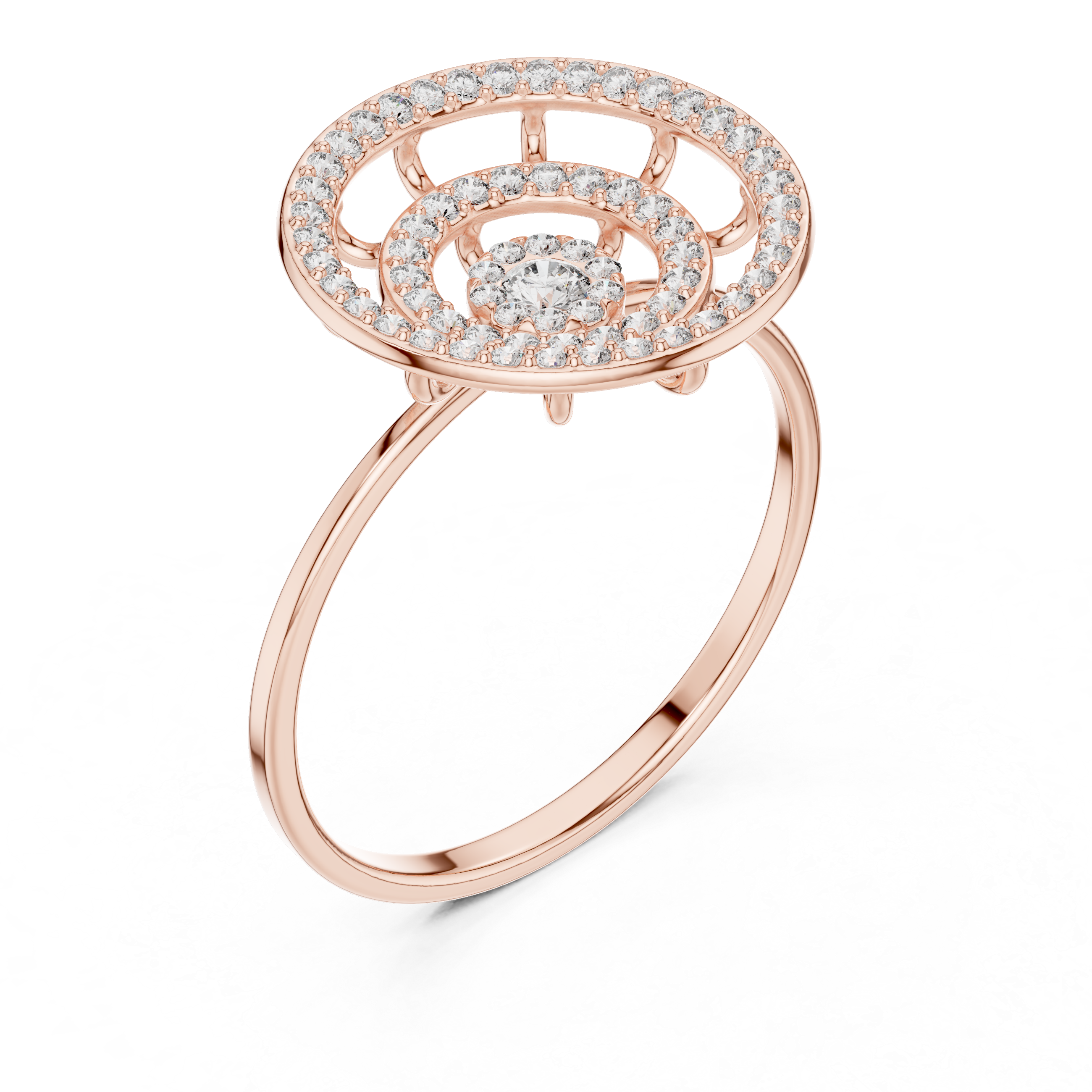 Plain toe ring with polished gold finish.