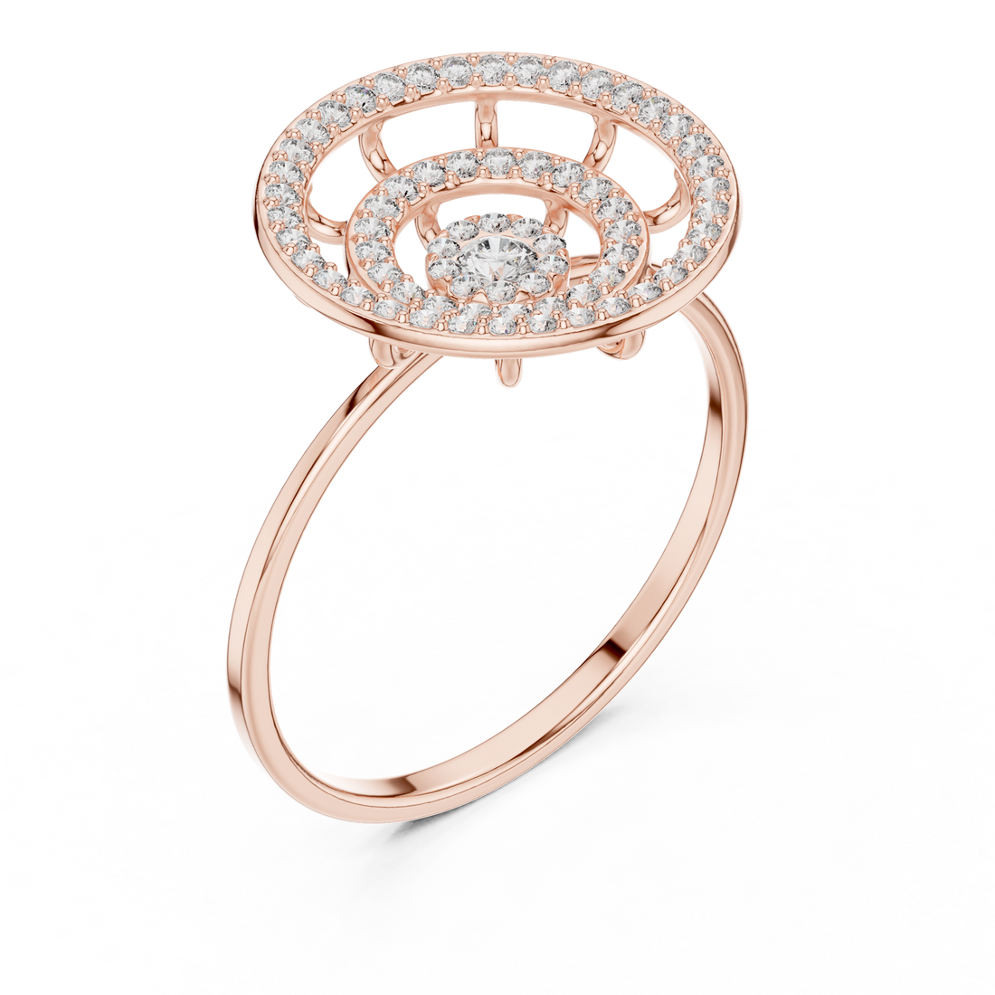 Plain toe ring with polished gold finish.