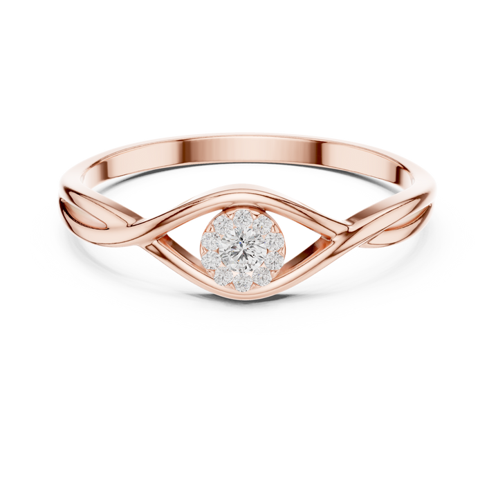 Floral carved toe ring with decorative pattern.
