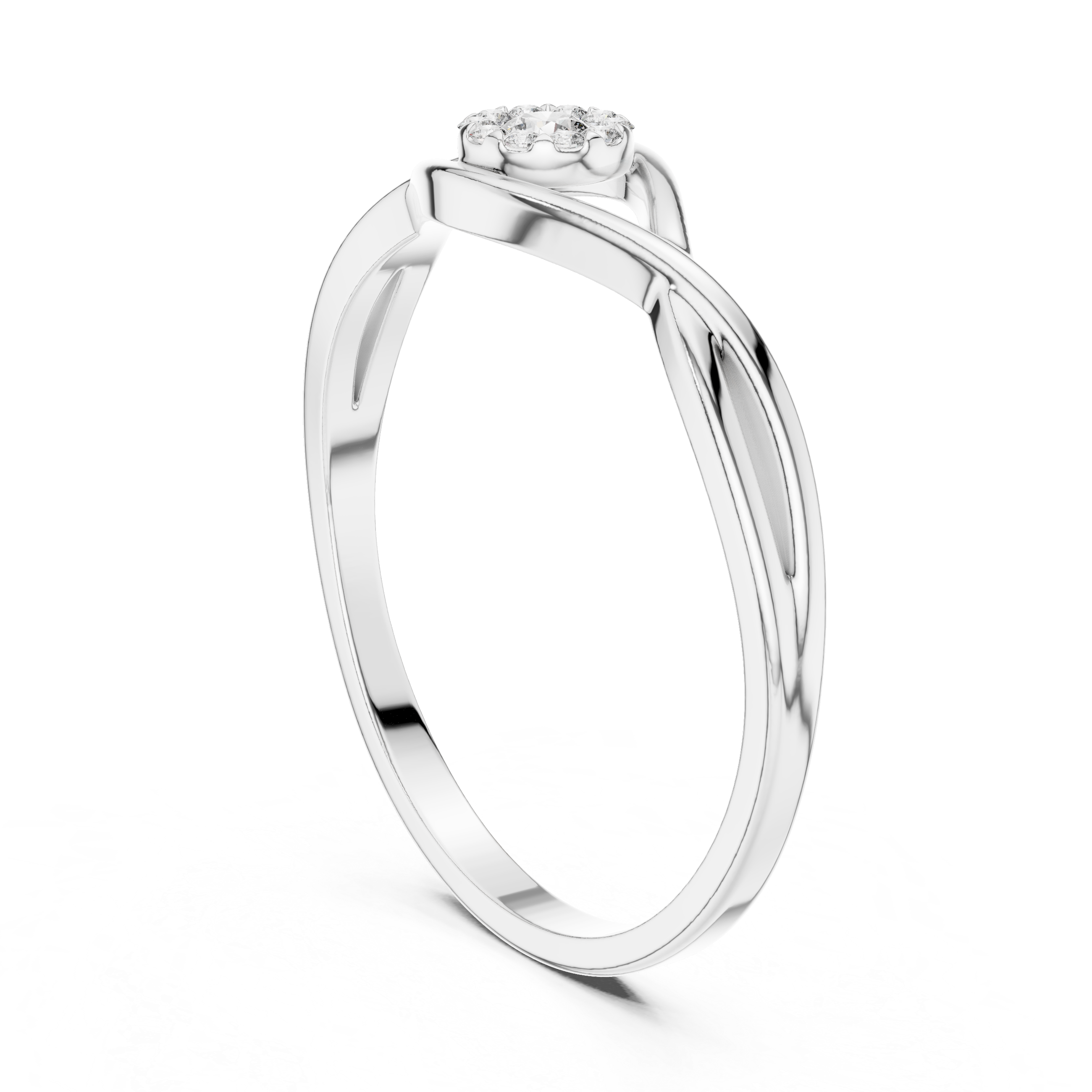 Diamond drop earrings with graceful movement.