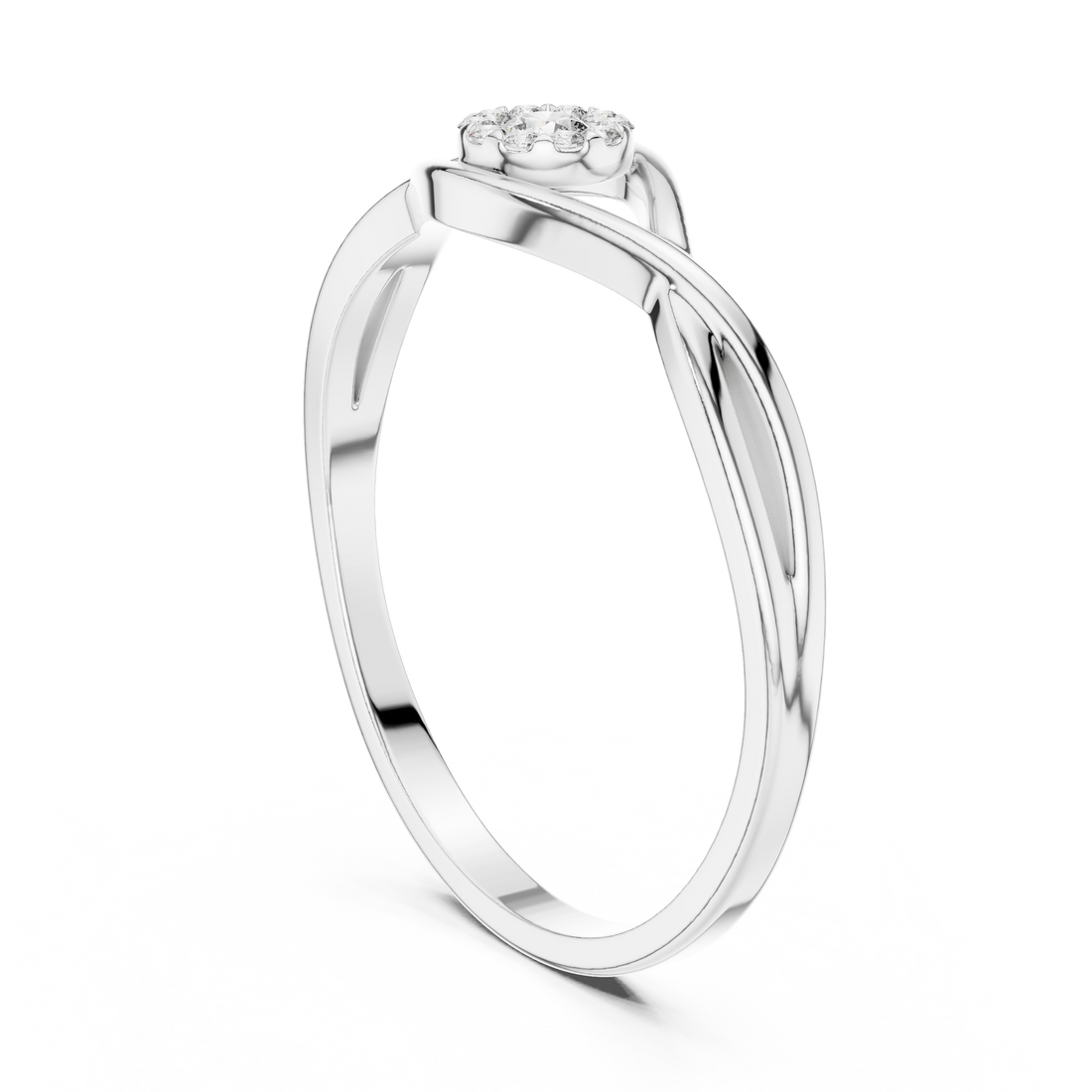 Diamond drop earrings with graceful movement.