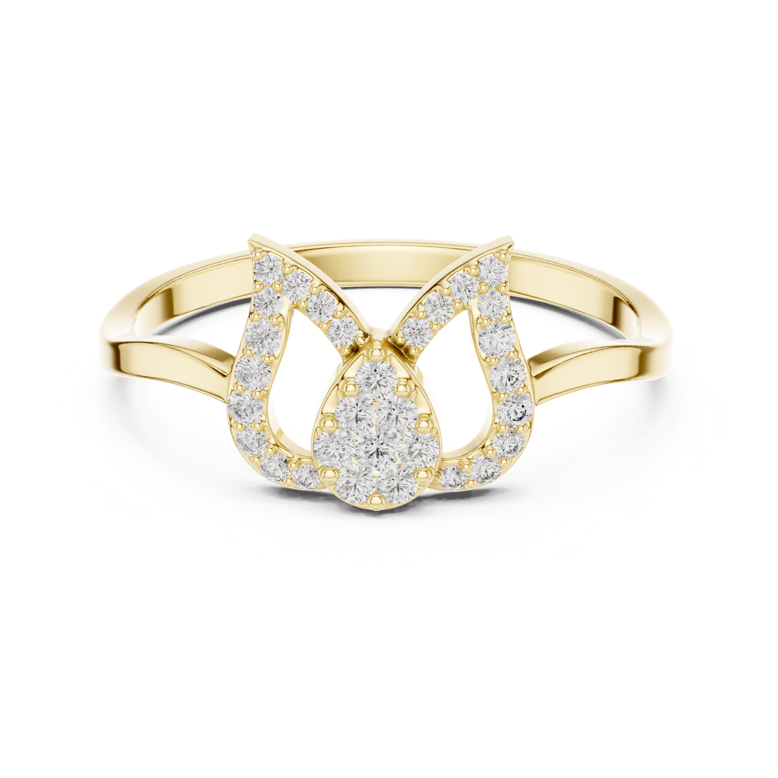 Diamond jewellery set with coordinated sparkle.