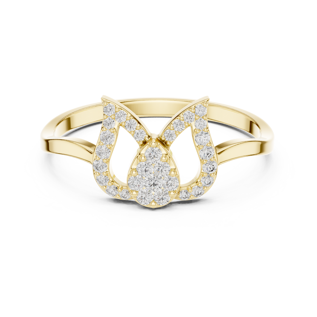 Diamond jewellery set with coordinated sparkle.
