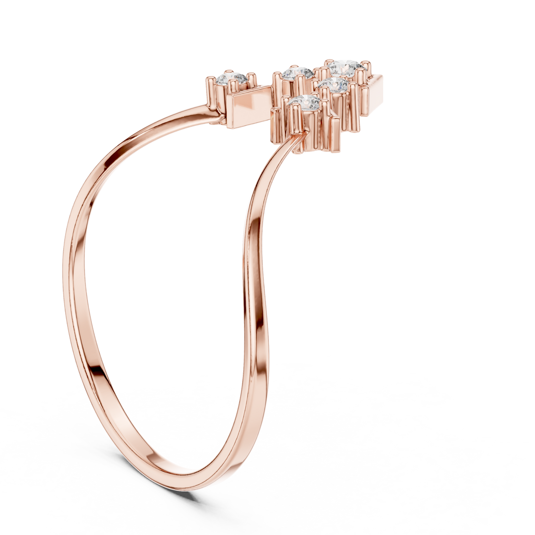 Minimal gold ring with smooth modern finish.